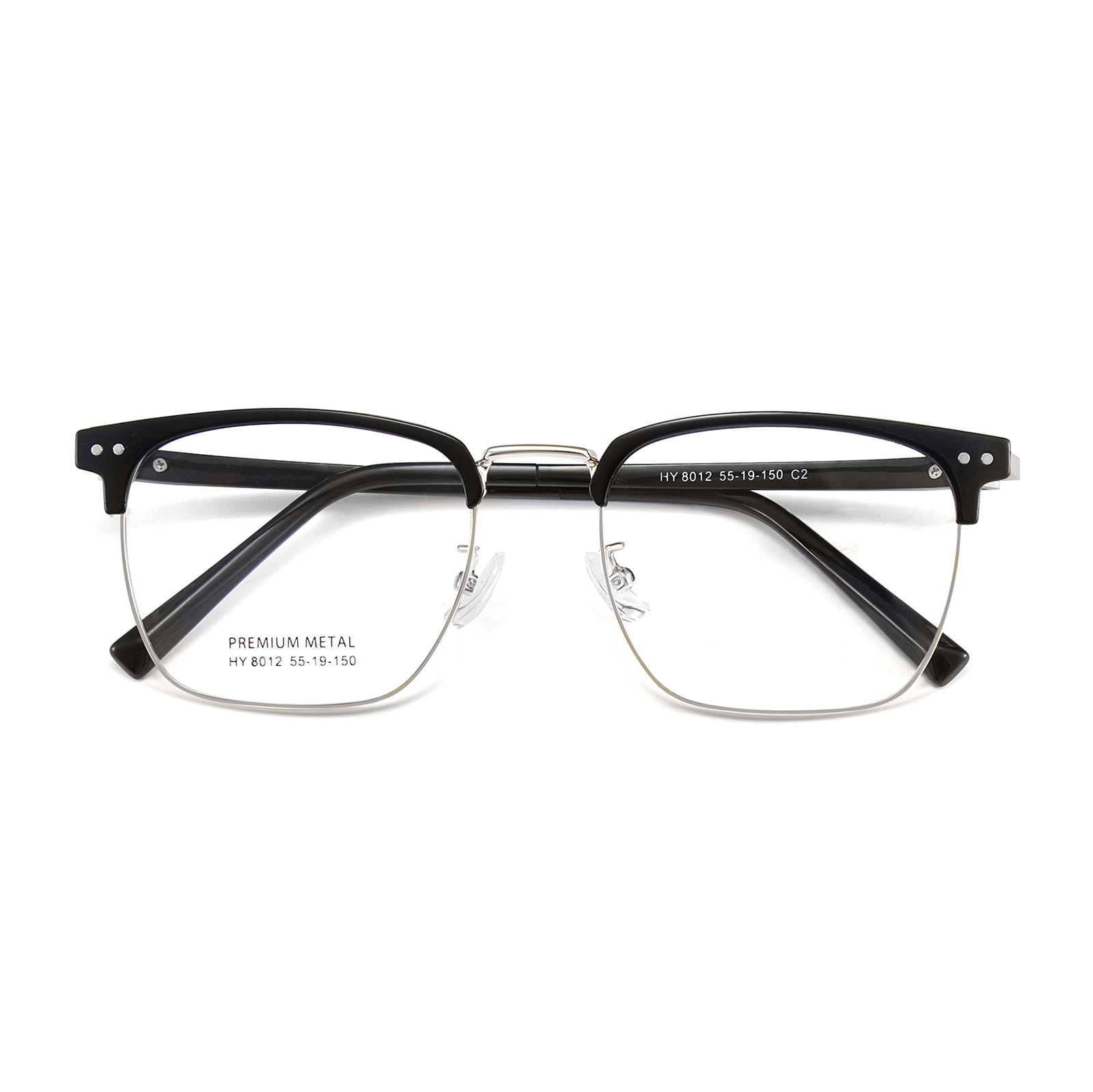 8012 Gafas minimalistas de aleación con presión nasal