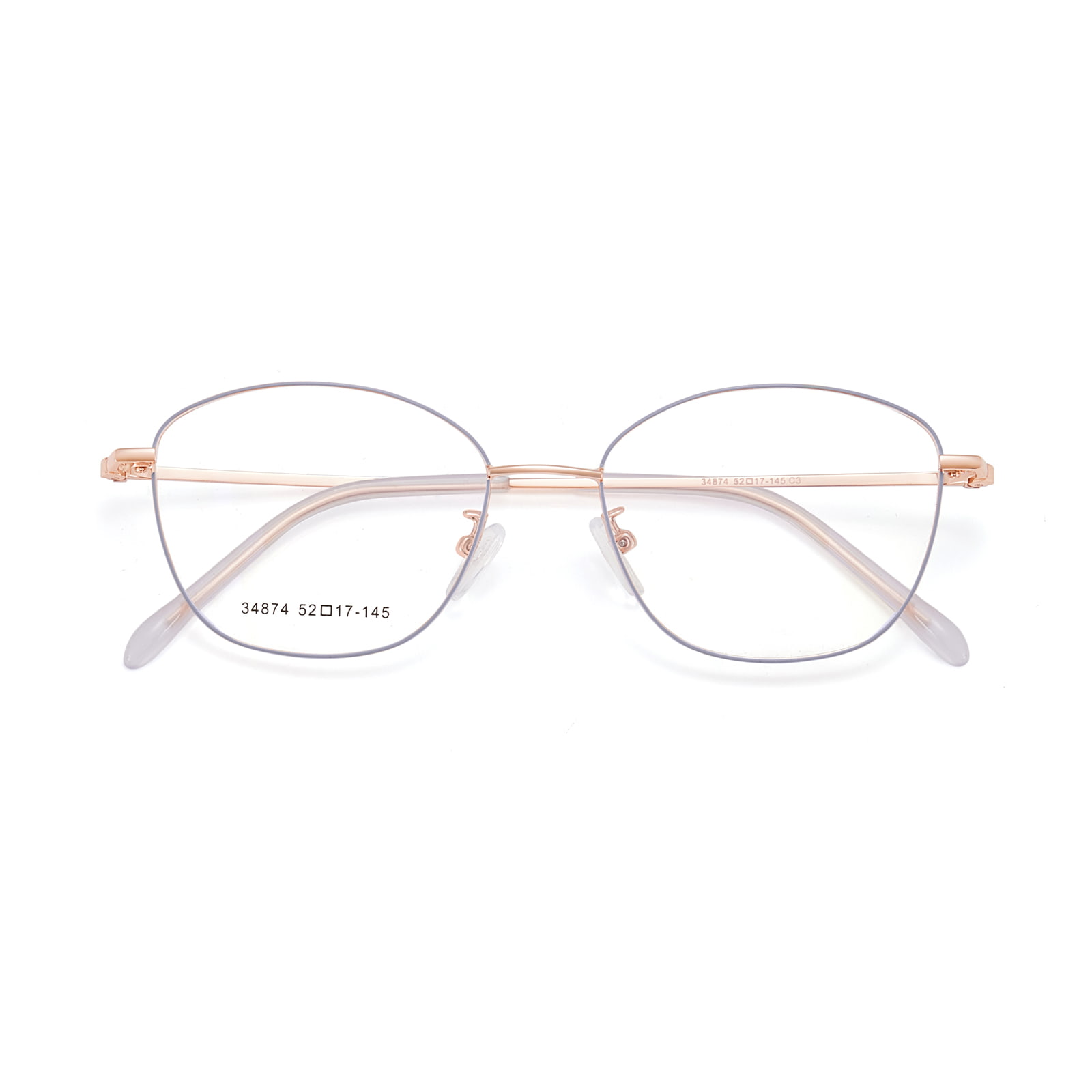 34874 Gafas retro de aleación con montura fina