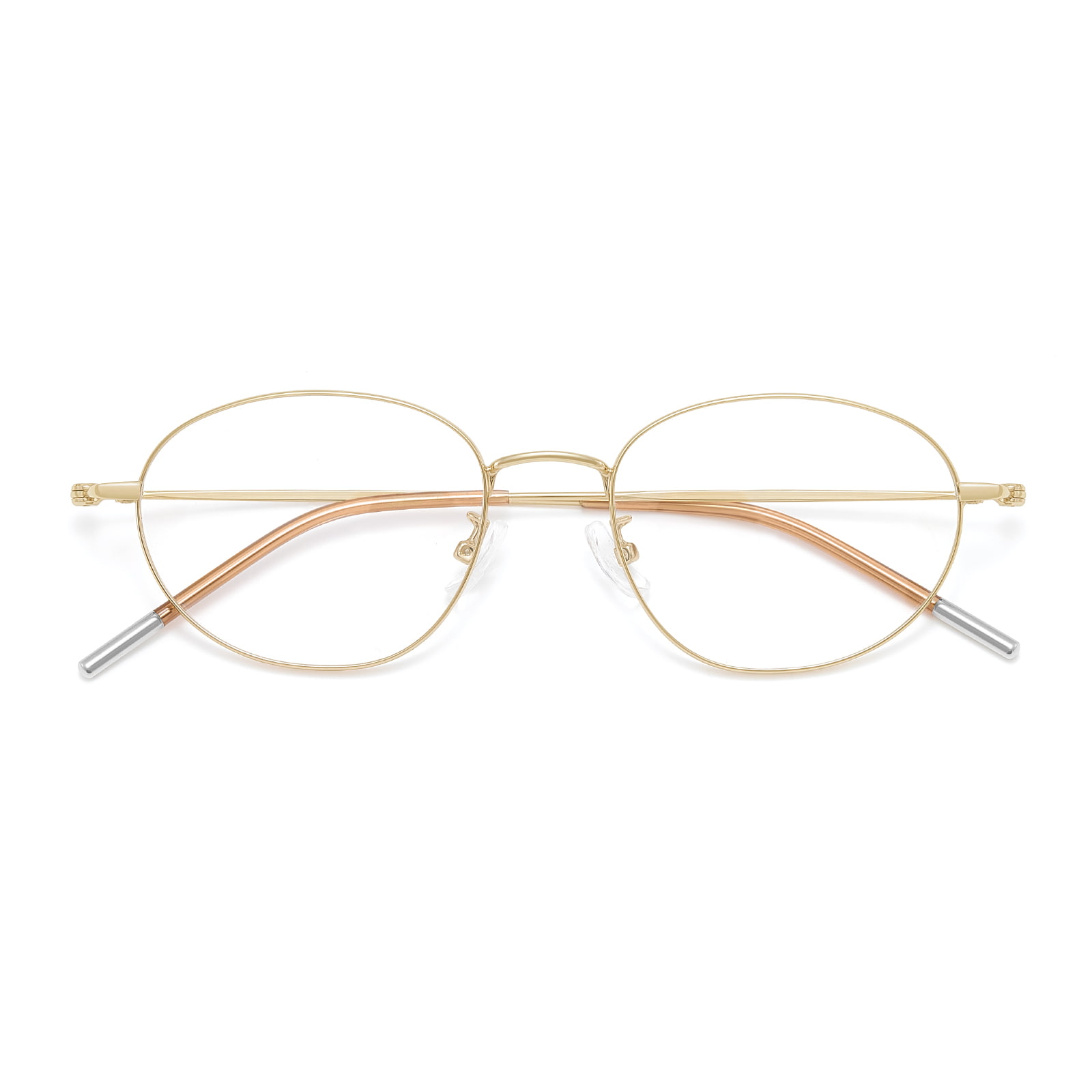 58161 Gafas de aleación asimétricas con montura estrecha y respetuosas con la piel