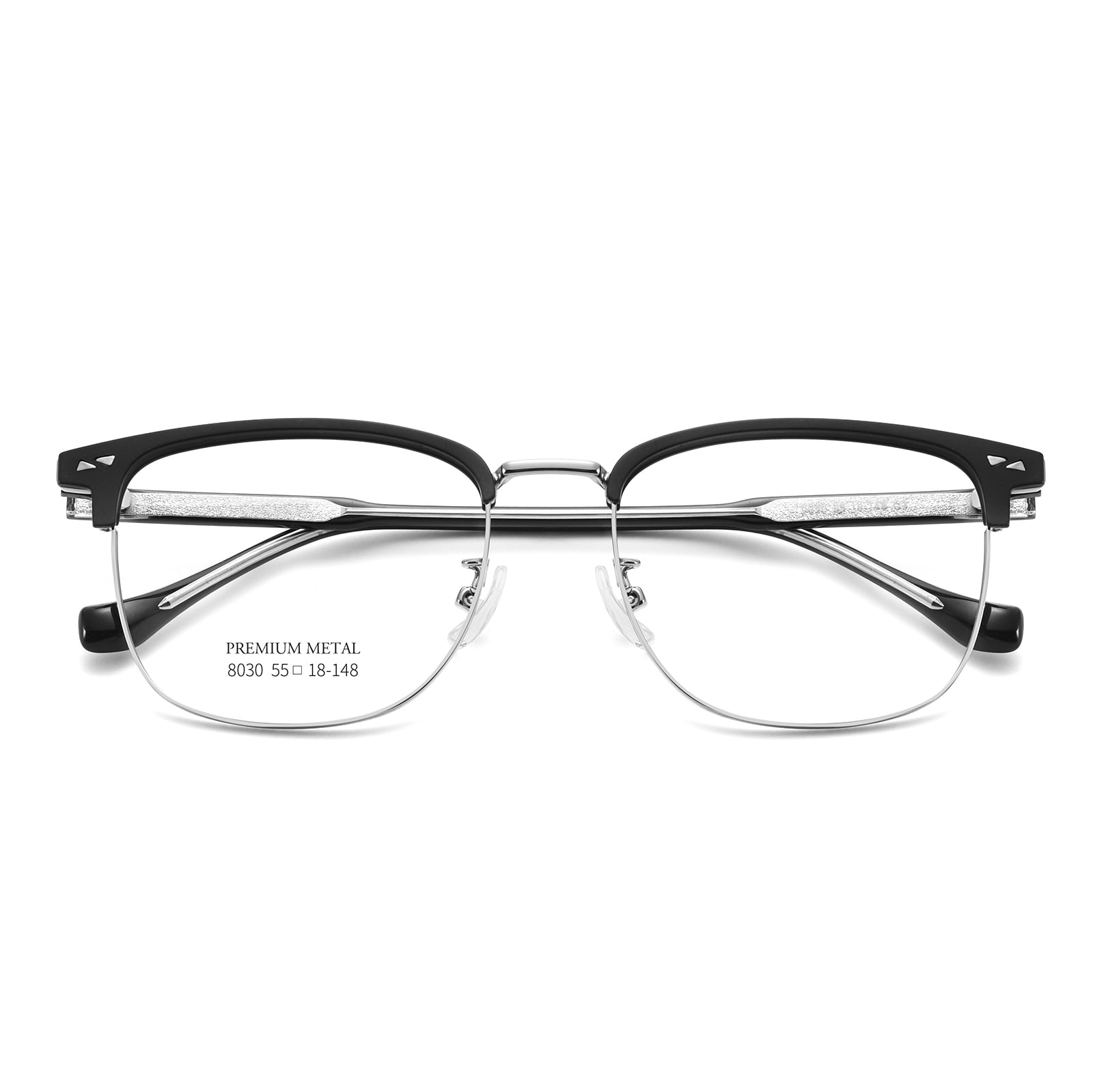 Gafas de aleación con tira de metal integradas para empresas 8030