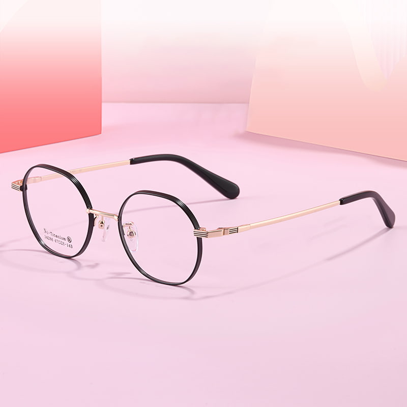 34286 Gafas casuales de aleación poligonal