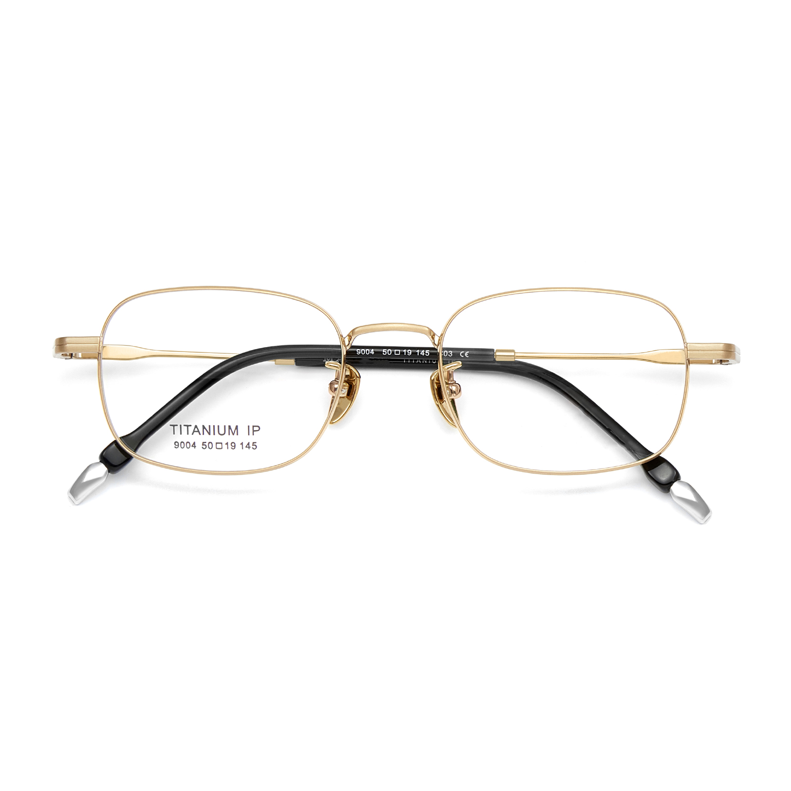 9004 Gafas de titanio puro antideslizantes de montura ancha