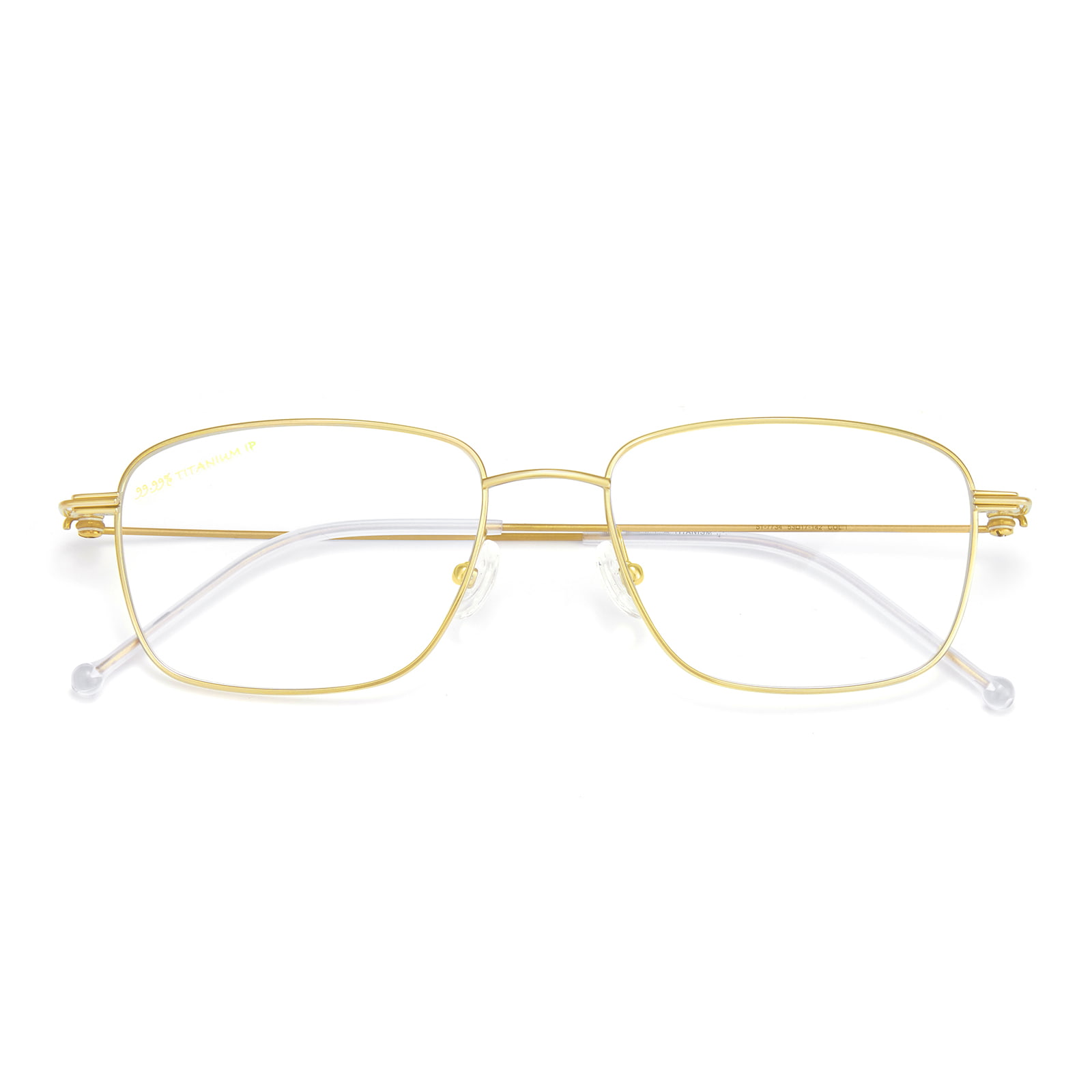 7734 Gafas de titanio puro con montura cuadrada ultraligeras