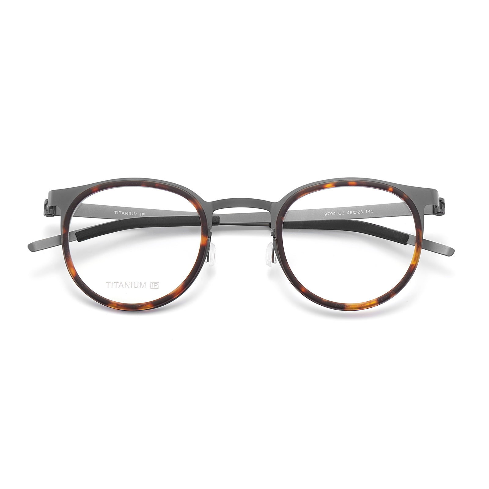 9704 Gafas de titanio puro sin tornillos con borde separado