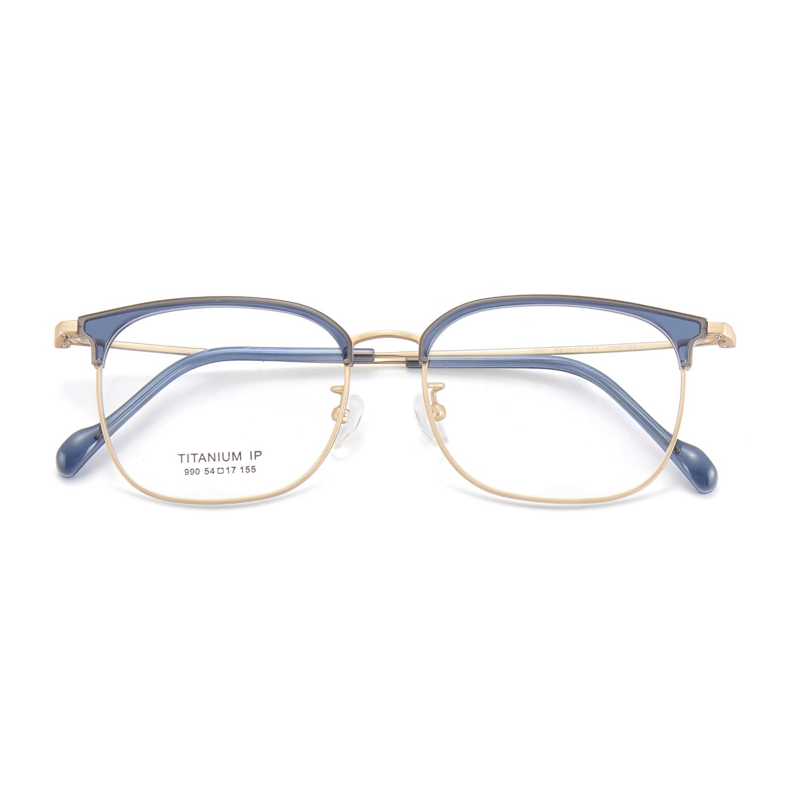 Gafas de titanio puro resistentes al sudor para desplazamientos con montura de cejas 990