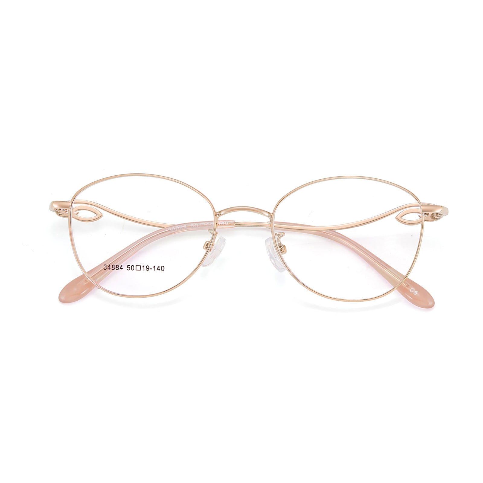 34884 Gafas de aleación talladas de doble cara suaves