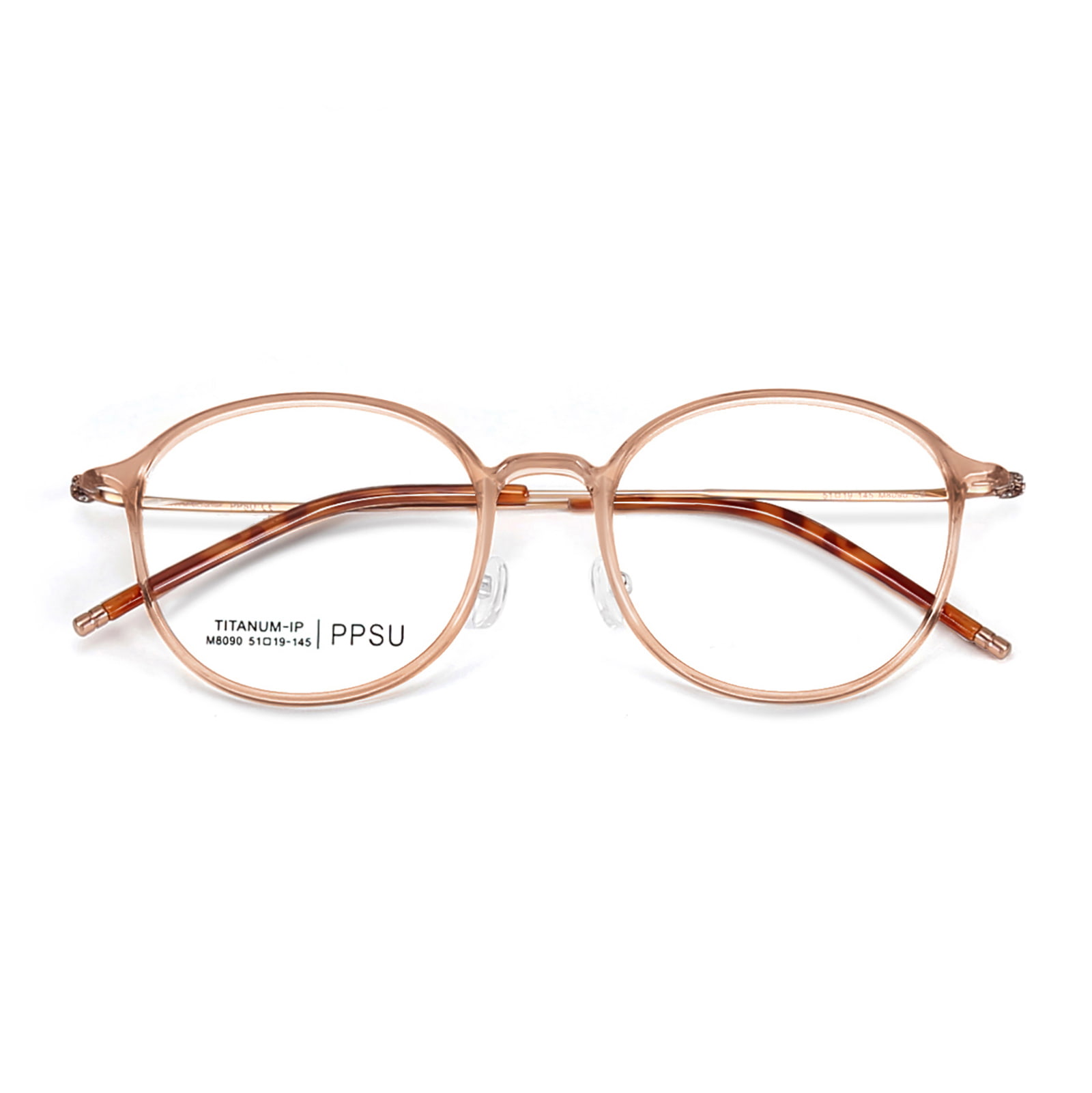 Gafas de titanio β resistentes a altas temperaturas clásicas con montura redonda M8090