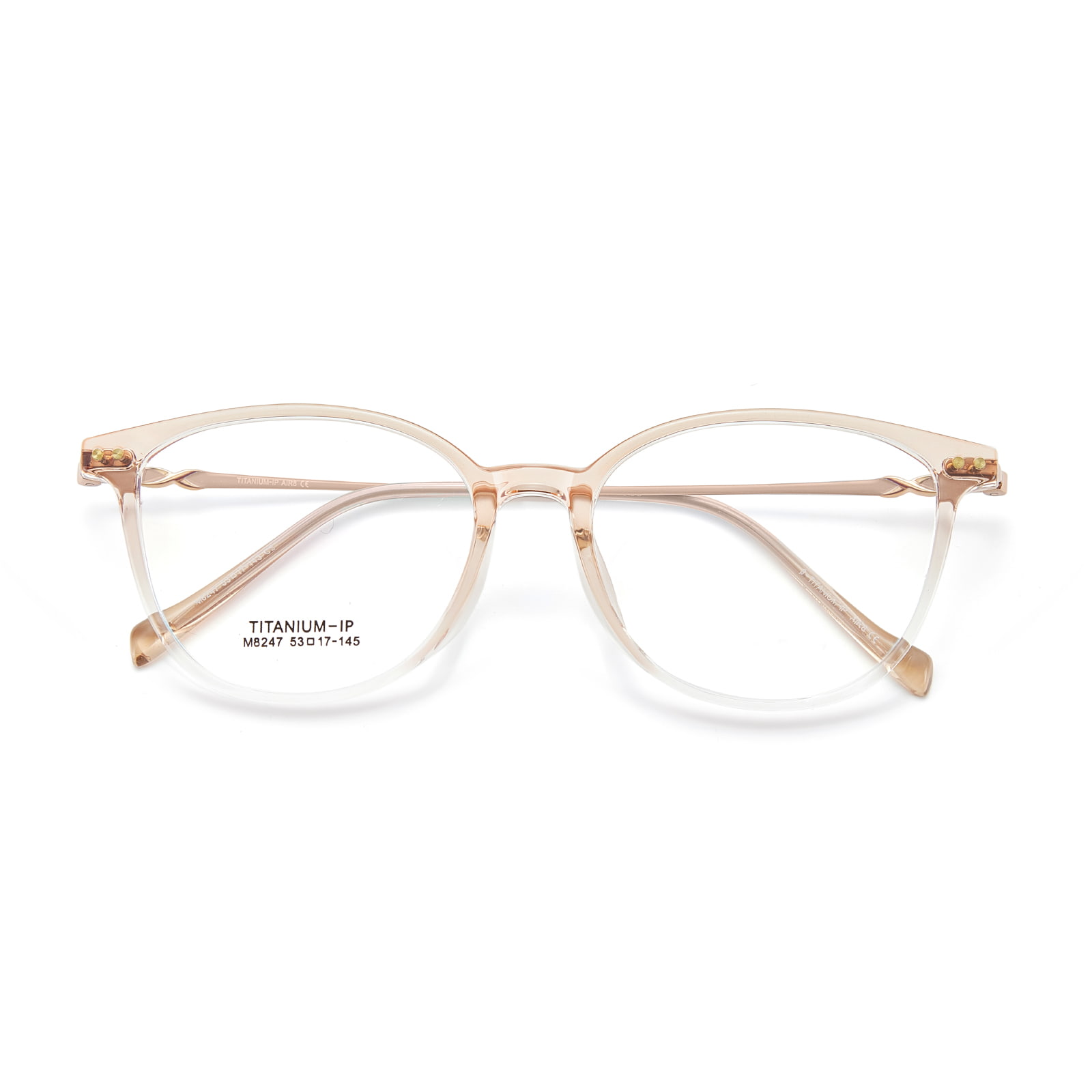 Gafas de titanio beta ultraligeras con borde ensanchado M8247