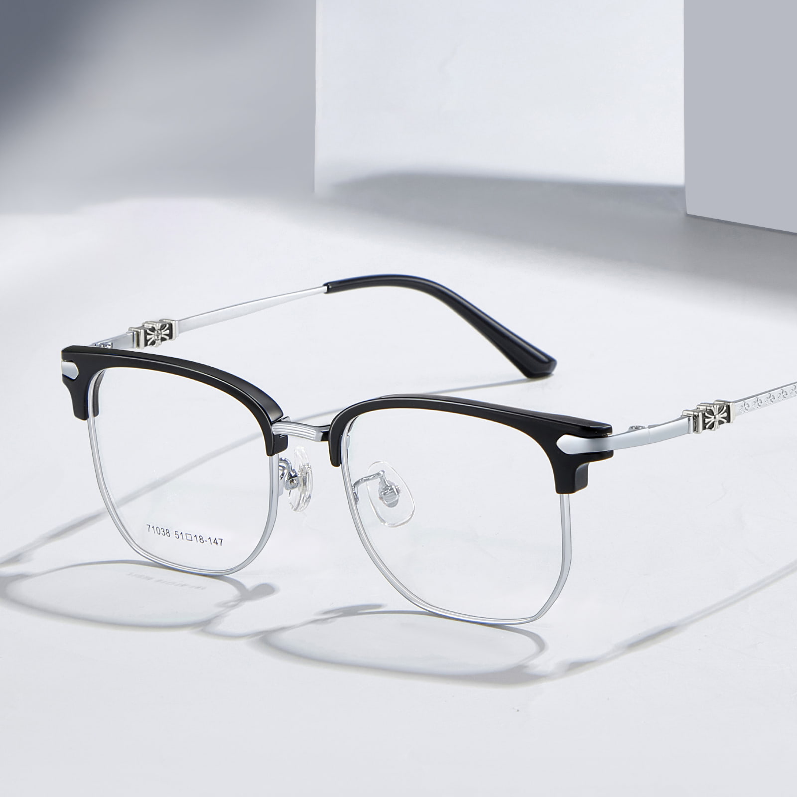 71038 Gafas casuales de aleación antifatiga ocular