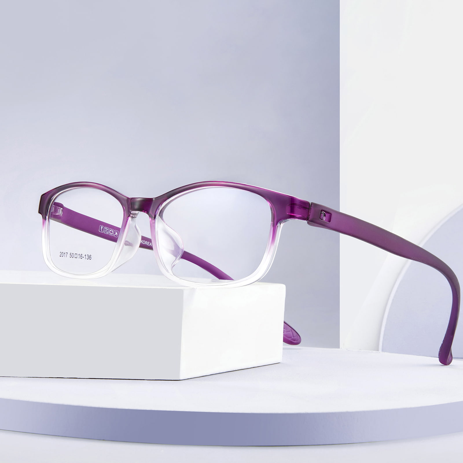 2017 Gafas TR90 con clip, resistentes a caídas y al desgaste