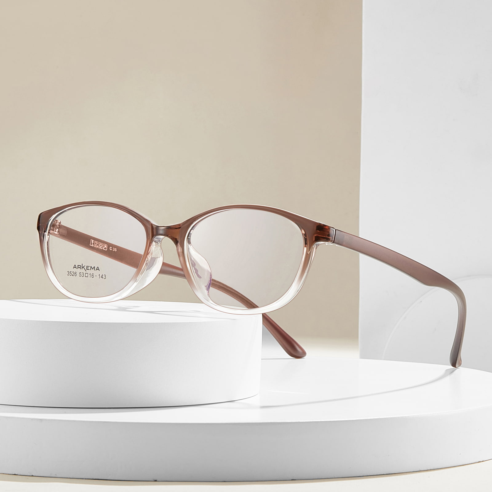 3526 Montura tipo ojo de gato para gafas TR90