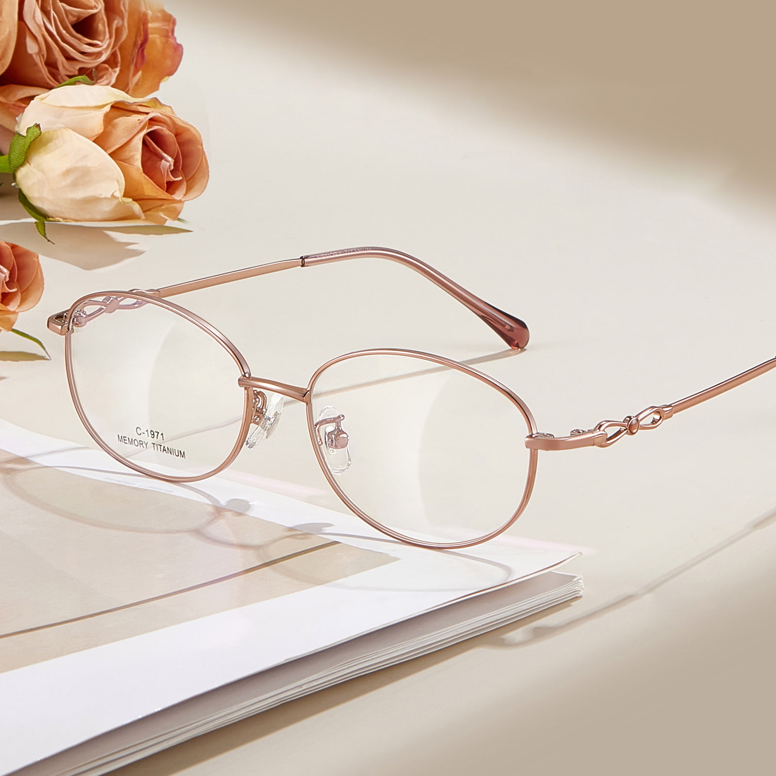 Gafas de aleación de titanio con memoria delicada Commuter 1971