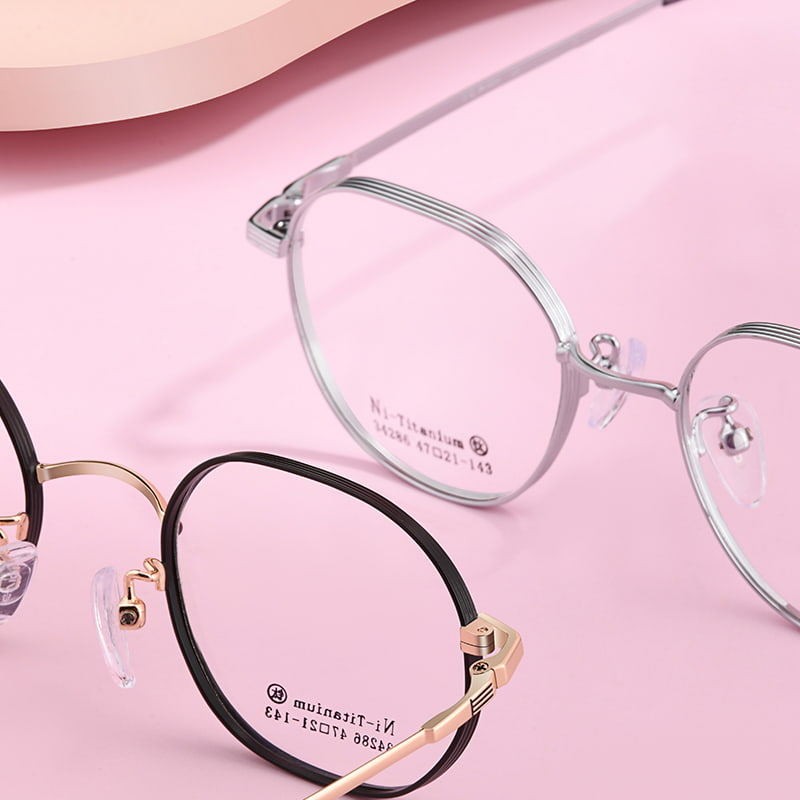 34286 Gafas casuales de aleación poligonal