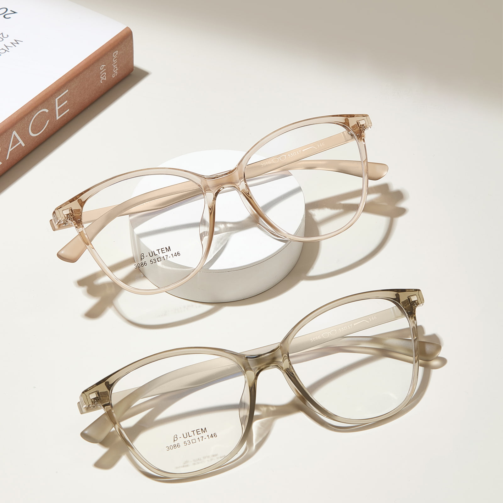 3086 Gafas TR90 retro antideslizantes para todas las formas de rostro