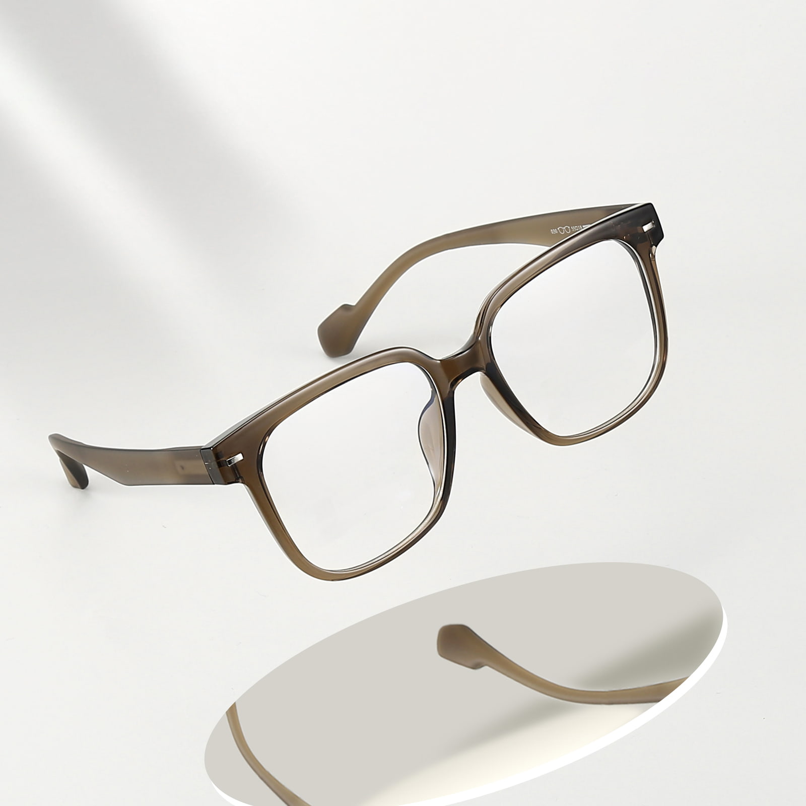 030 Gafas TR90 cómodas hipoalergénicas con montura negra