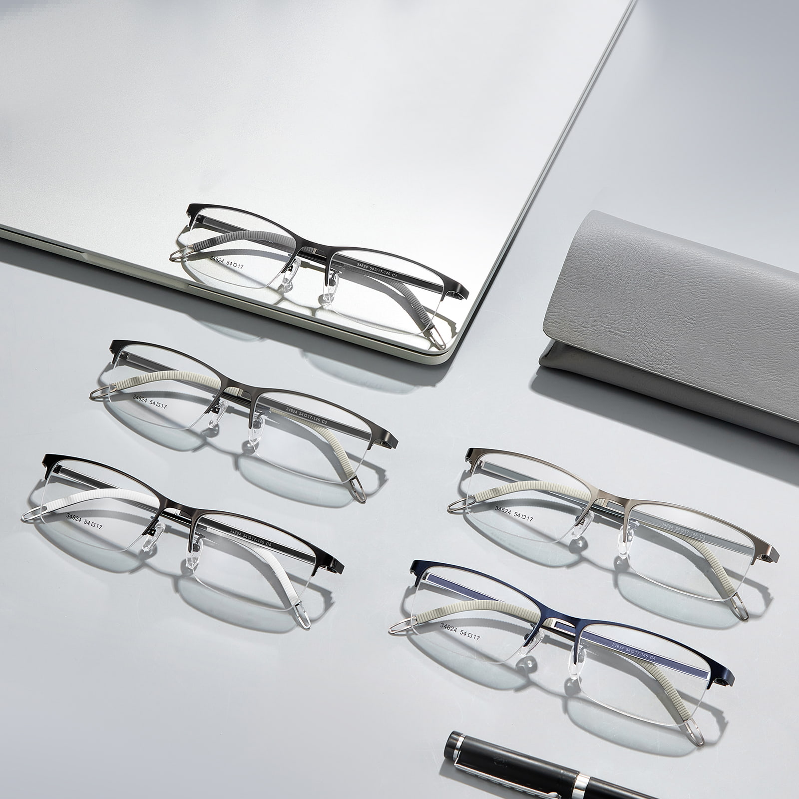 34624 Gafas de aleación auxiliares de lectura nórdica