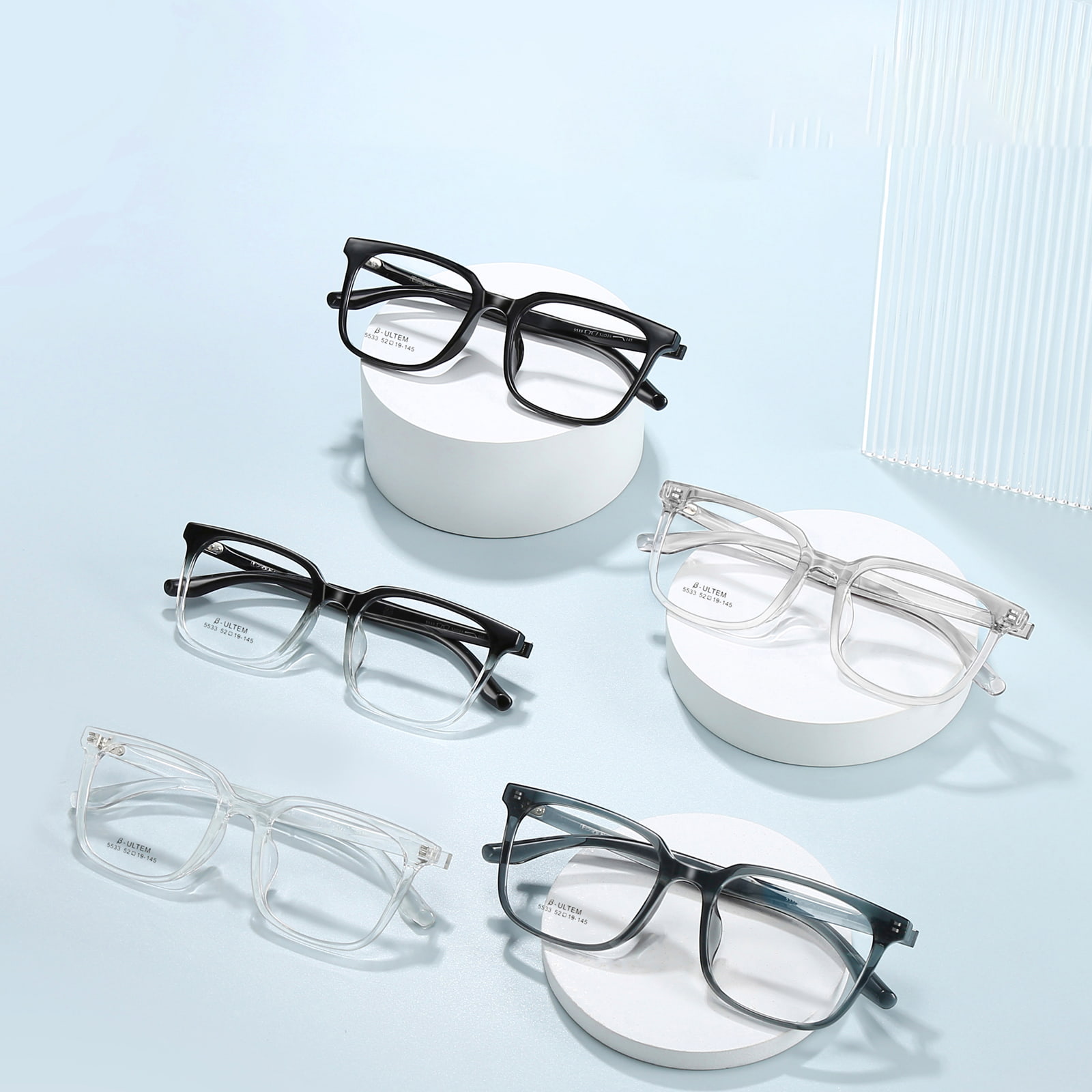 5533 Gafas TR90 anticolisión con montura cuadrada deportiva