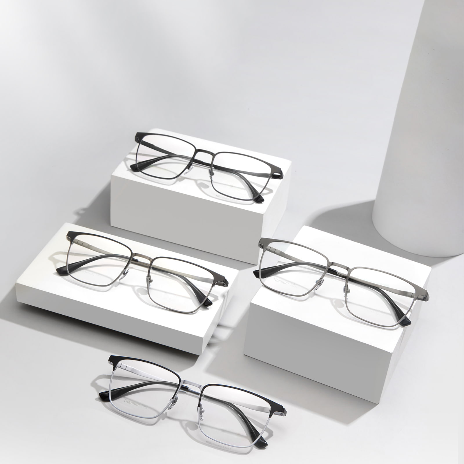 TA2212 Gafas de titanio puro antideslizantes para negocios