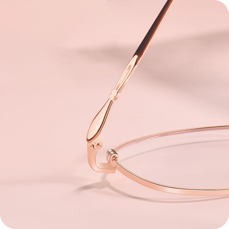 34397 Gafas de aleación de montura completa, ovaladas, para todos los días