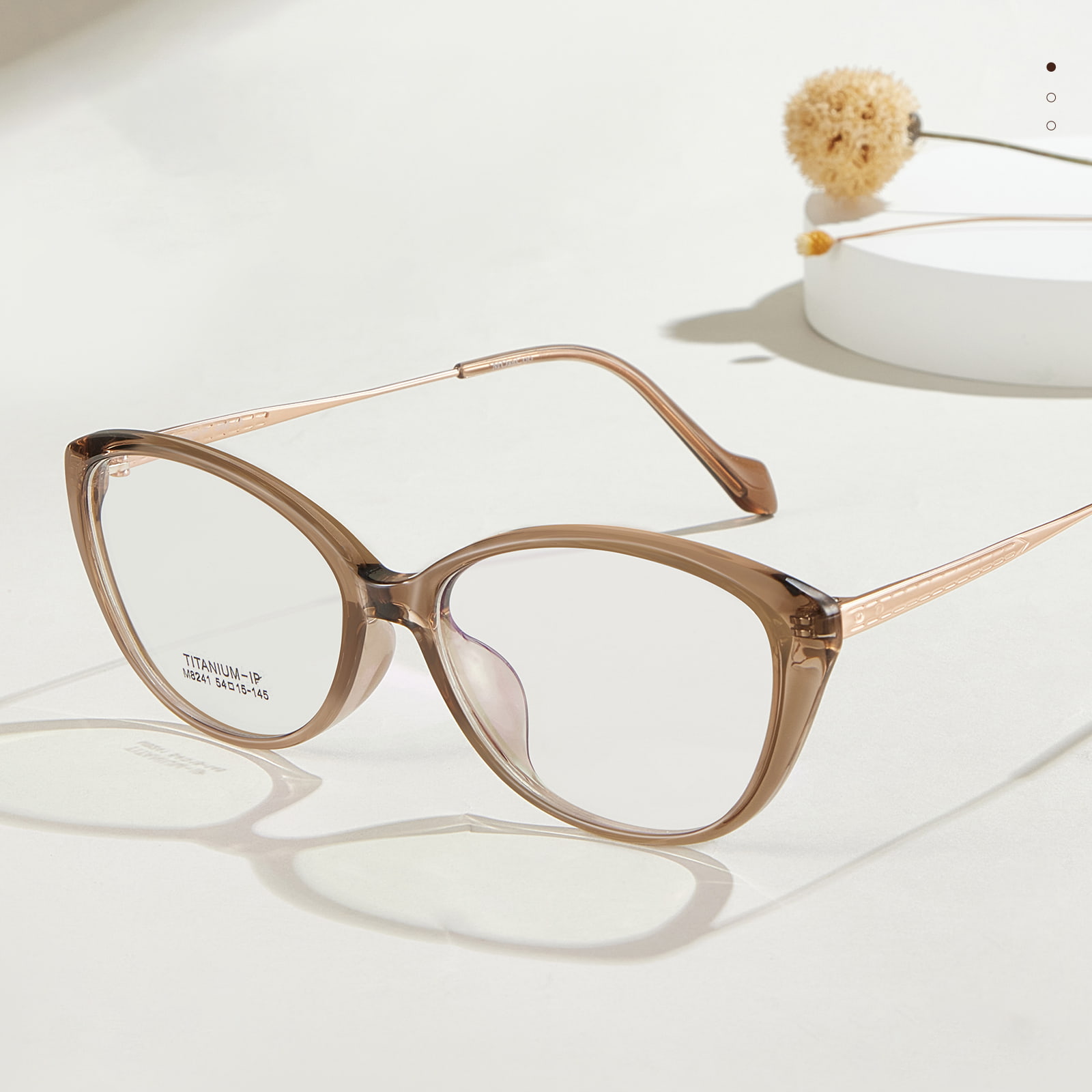 M8241 Patas de titanio con relieve flexibles β Gafas de titanio