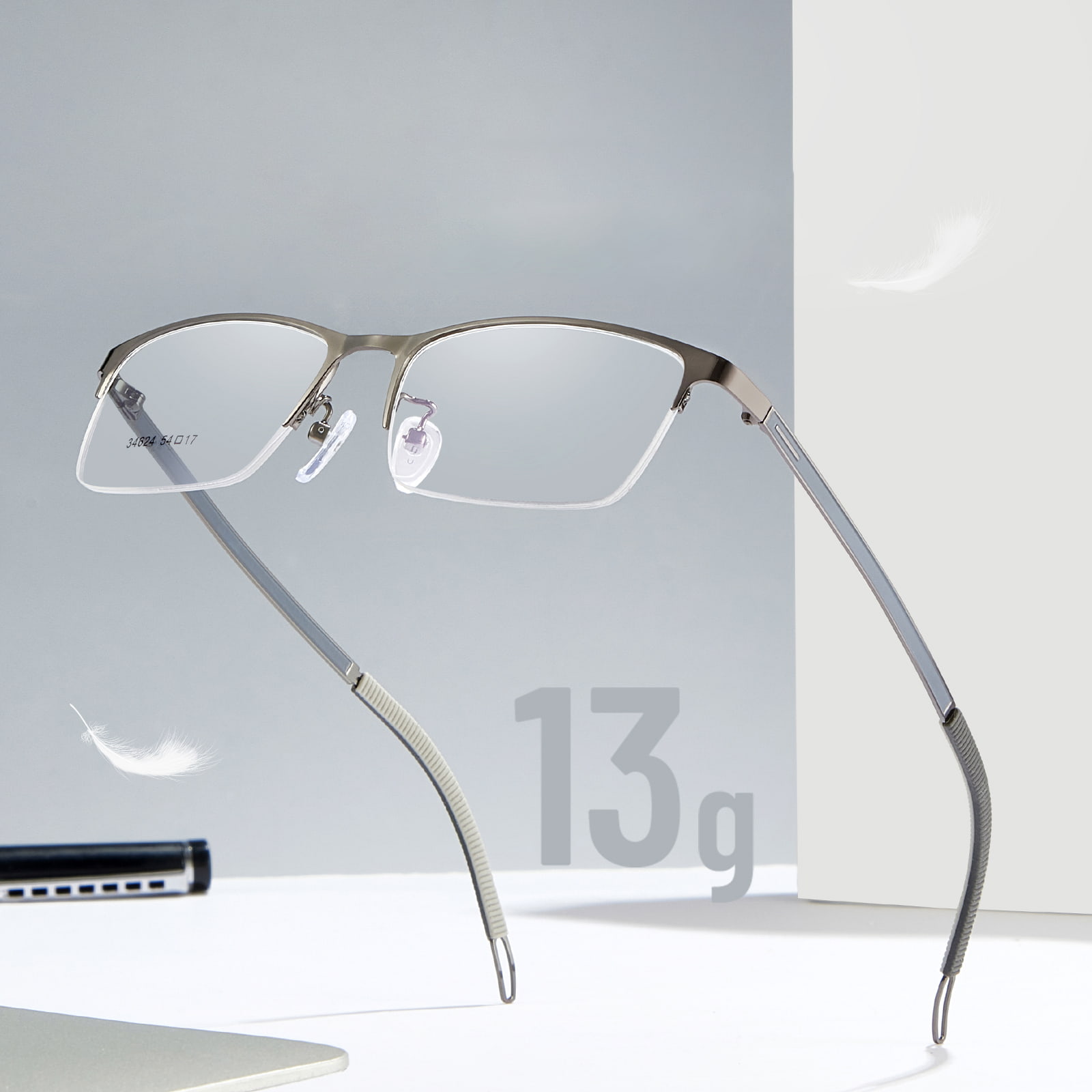 34624 Gafas de aleación auxiliares de lectura nórdica