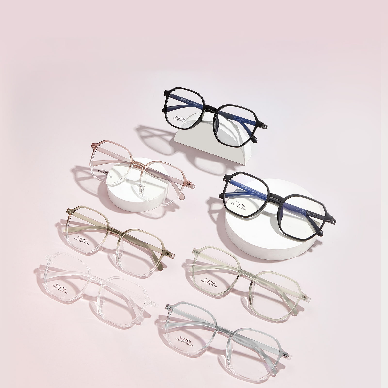 8881 Gafas TR90 con pantalla de ordenador sin tornillos