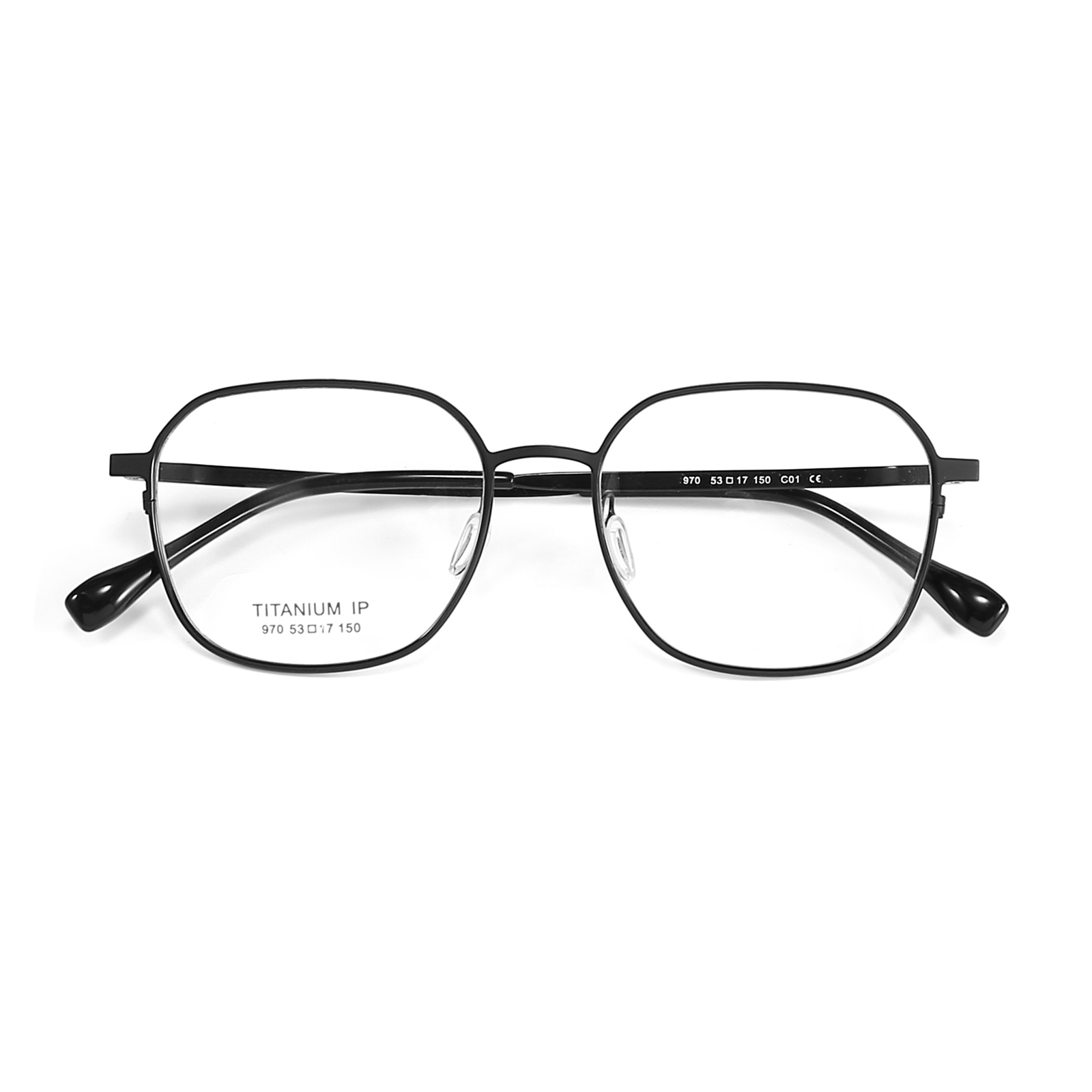 970 Gafas de titanio puro, delicadas, sin rastro y resistentes al sudor