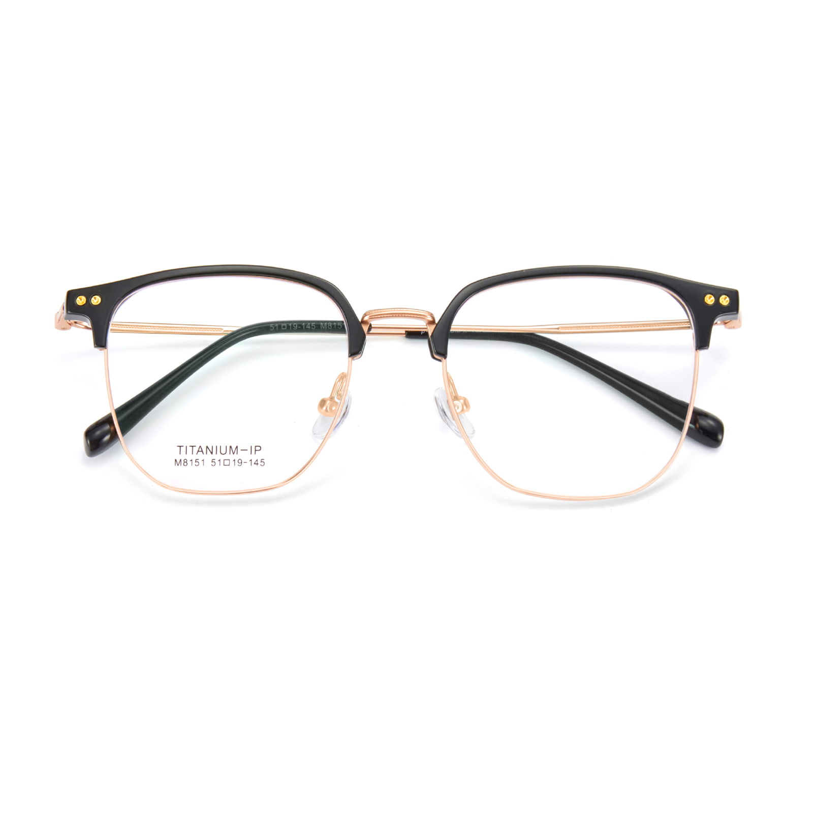 Gafas de titanio β ligeras con círculo cuadrado M8151