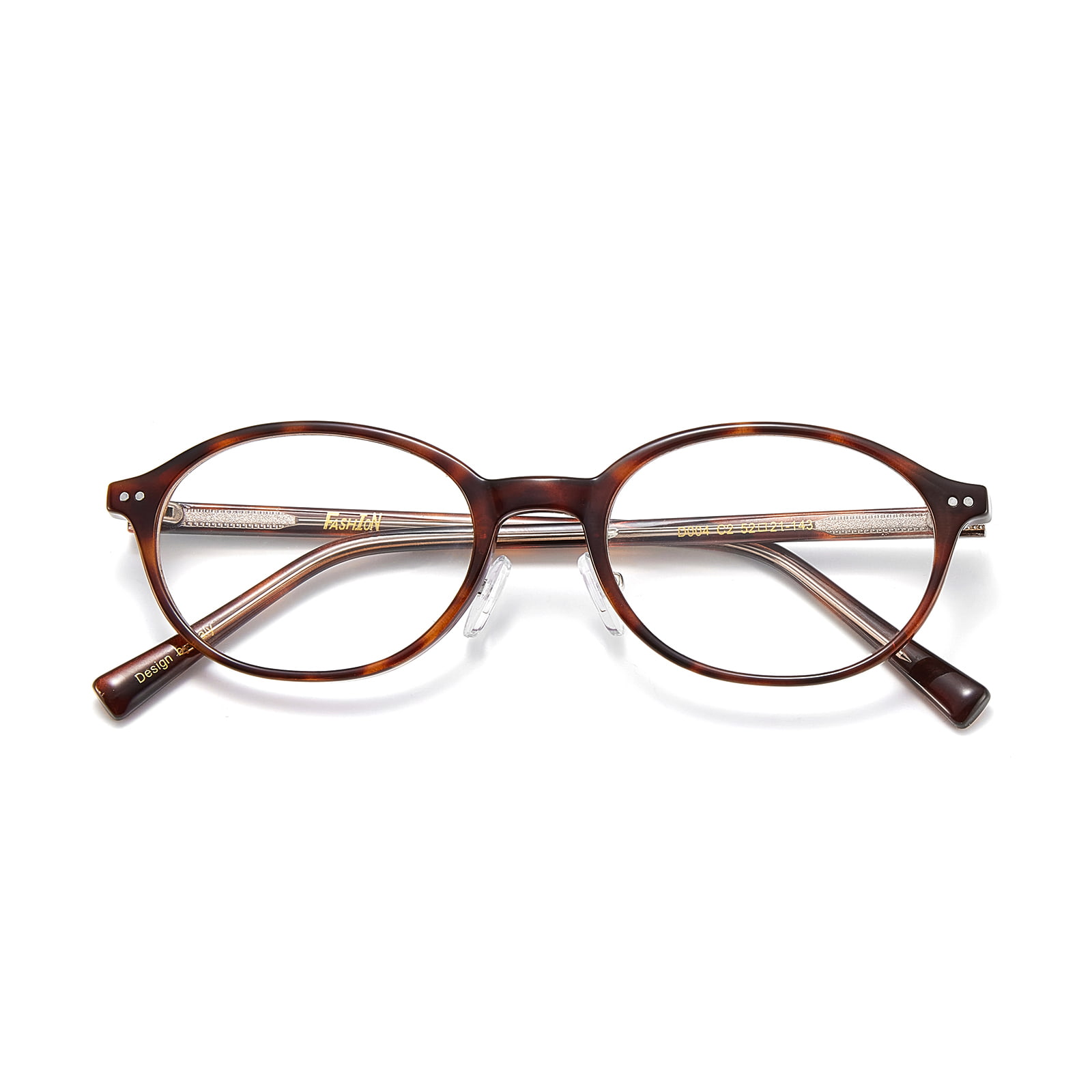 D004 Gafas retro antiluz azul ovaladas finas con montura pequeña