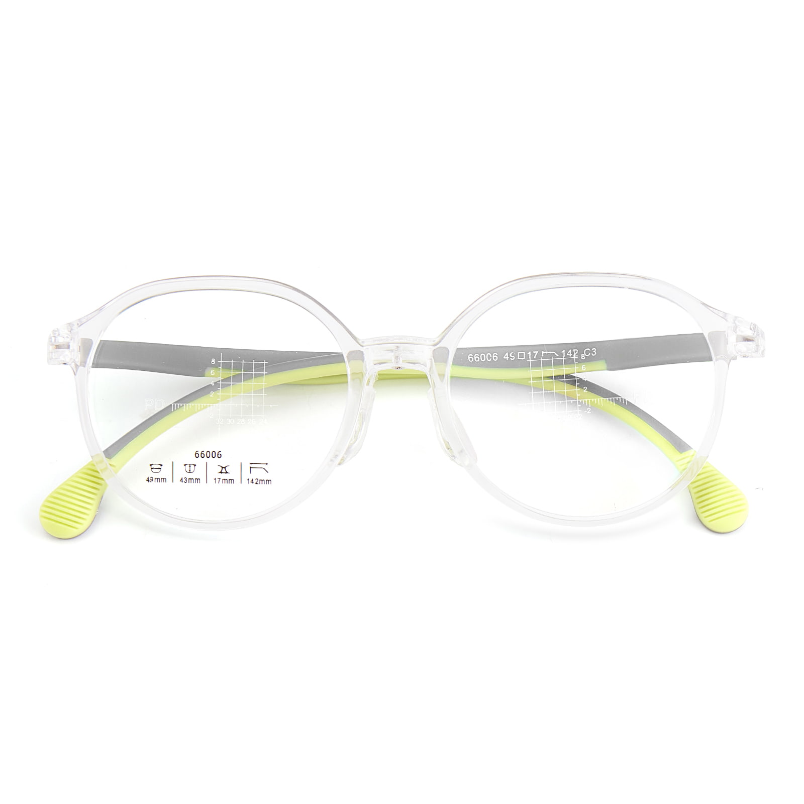 66006 Gafas infantiles con almohadilla nasal de silicona suave en forma de U multicolor