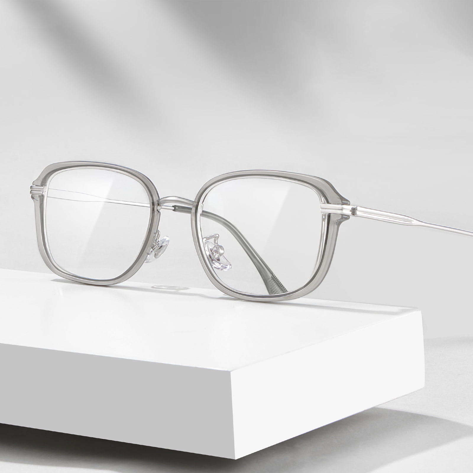 23061 Gafas antiluz azul ligeras huecas con pegamento dorado