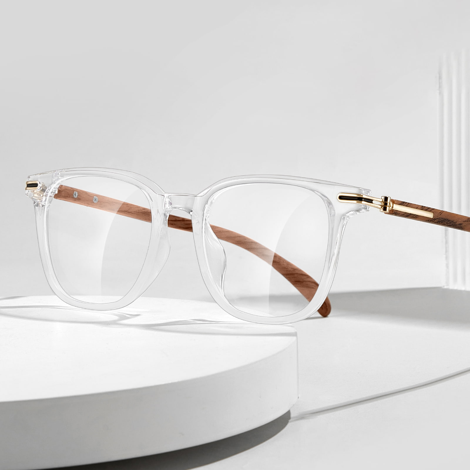 210094 Gafas antiluz azul antideslizantes de imitación de madera