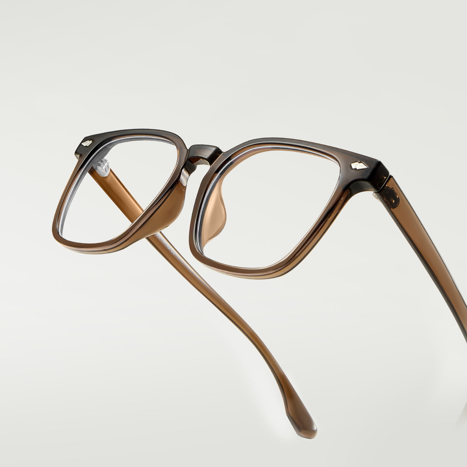 Gafas de bloqueo de luz azul ligeras con montura cuadrada JF8042