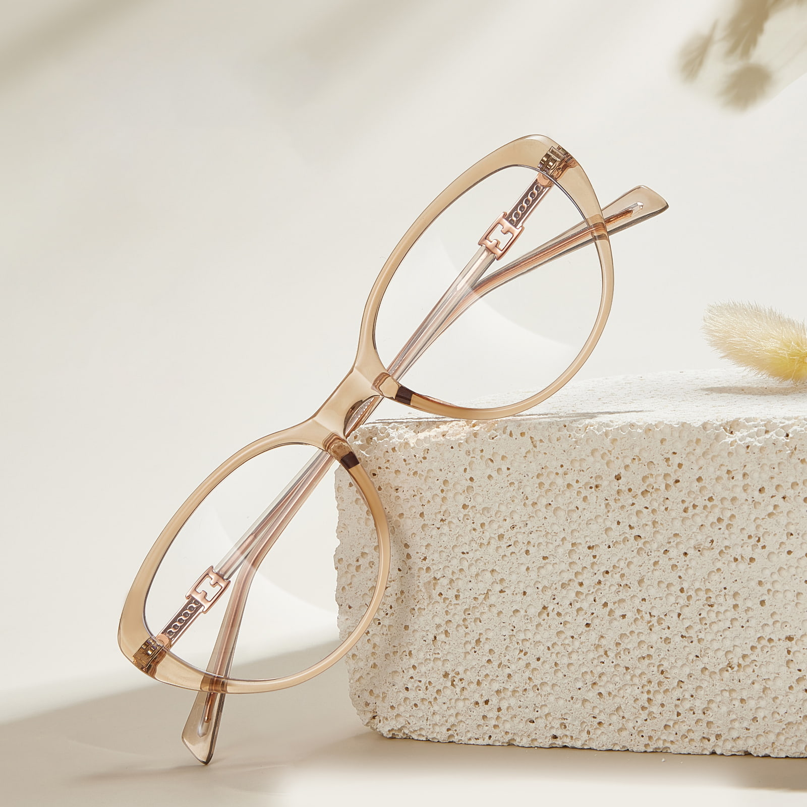 TJ5786 Gafas antiluz azul con montura de mariposa ensanchada