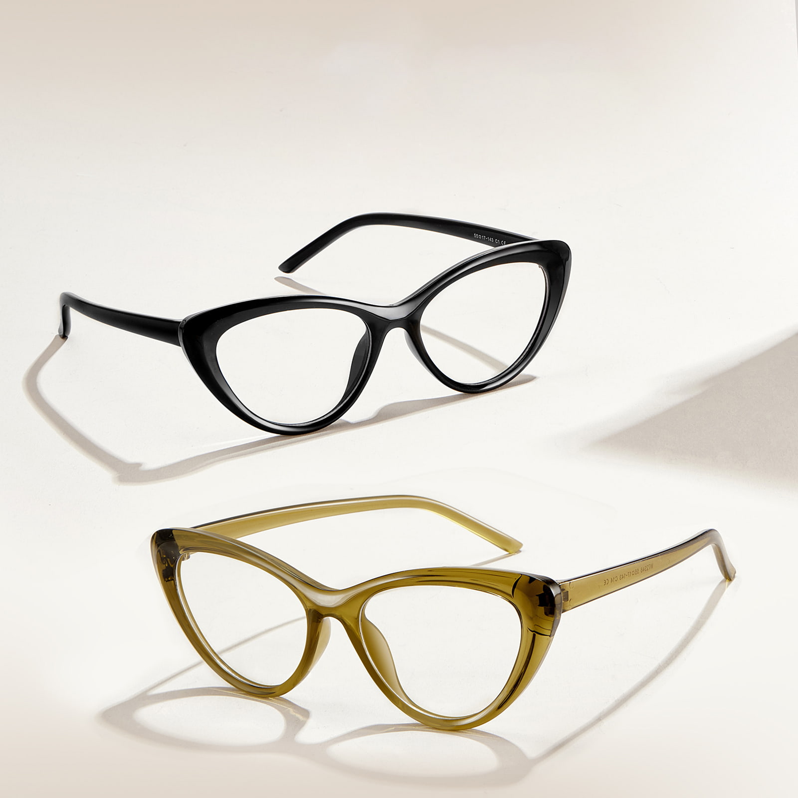 W72346 Gafas anti-luz azul antiestrés de líneas gruesas estilo americano