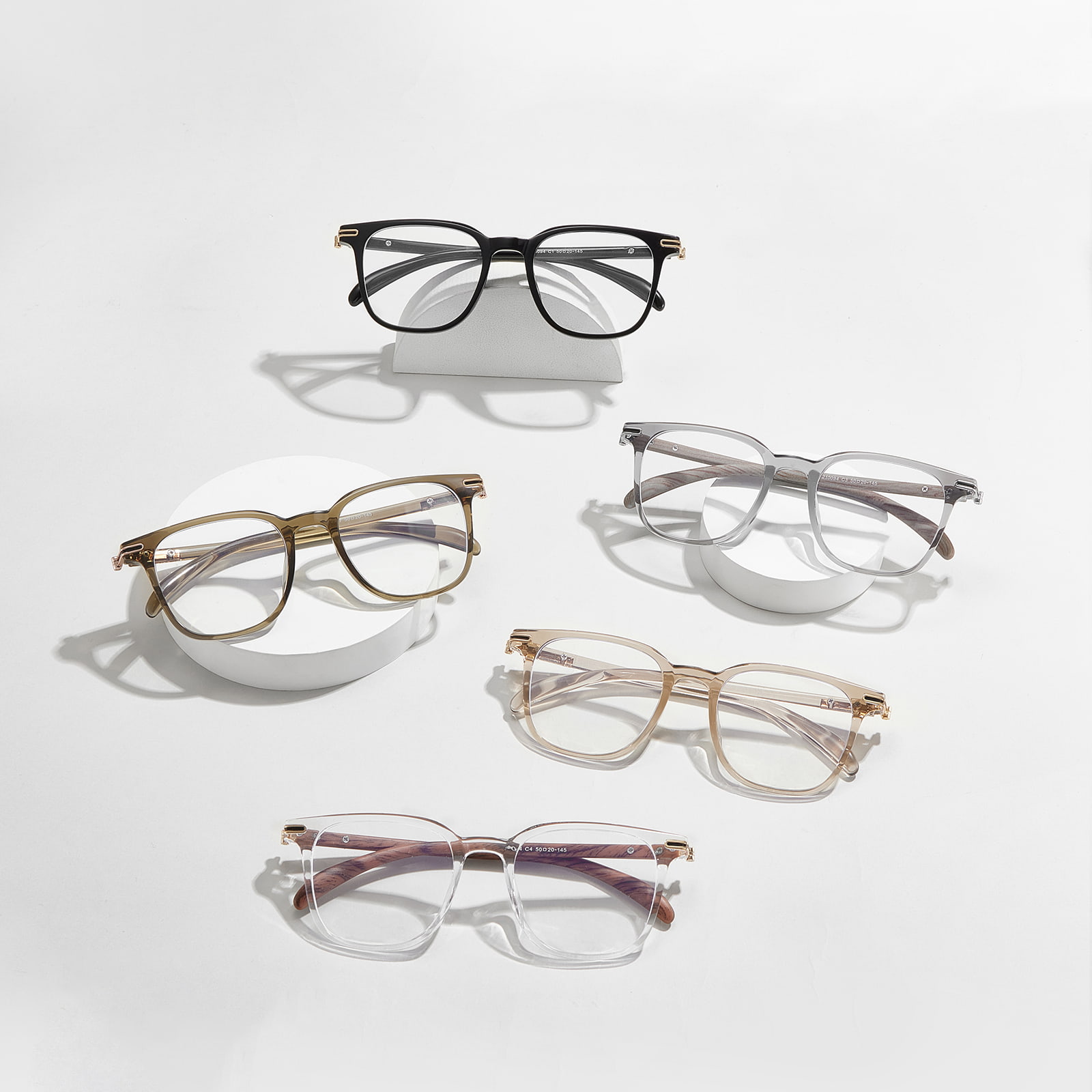 210094 Gafas antiluz azul antideslizantes de imitación de madera