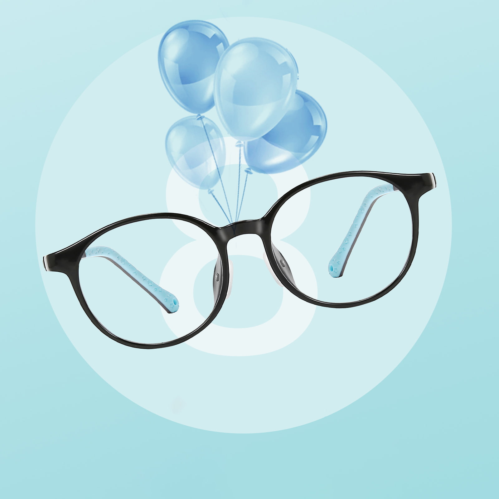 2207 Bisagra incorporada Seguridad TR90 Almohadillas nasales de silicona suave Gafas