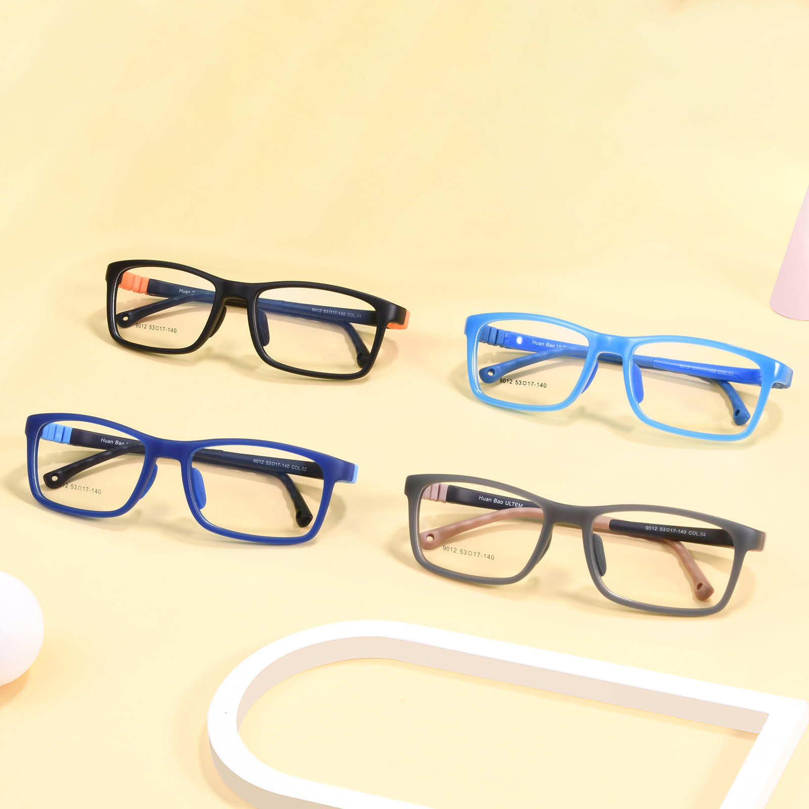 9012 Gafas deportivas juveniles desmontables no alérgicas