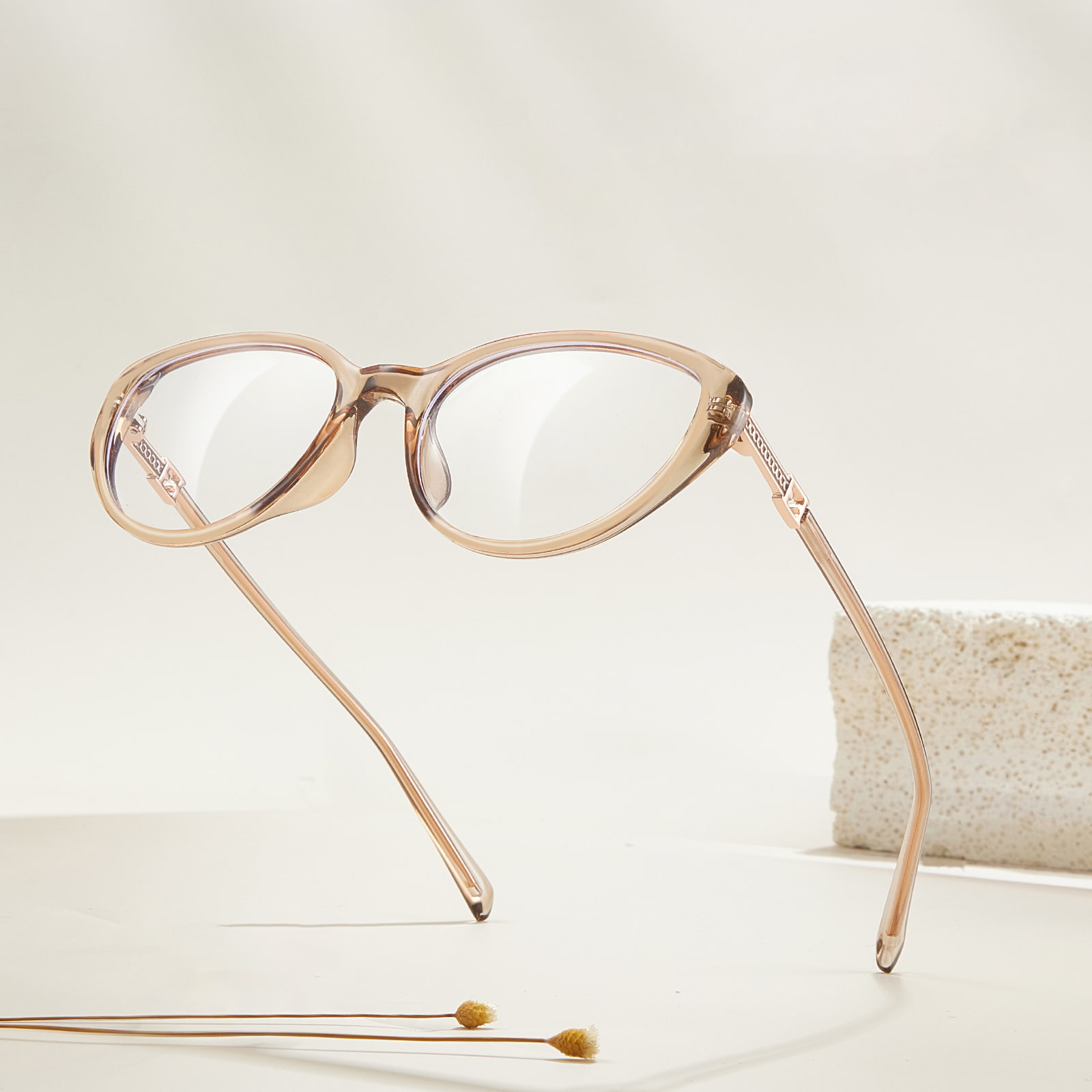 TJ5786 Gafas antiluz azul con montura de mariposa ensanchada