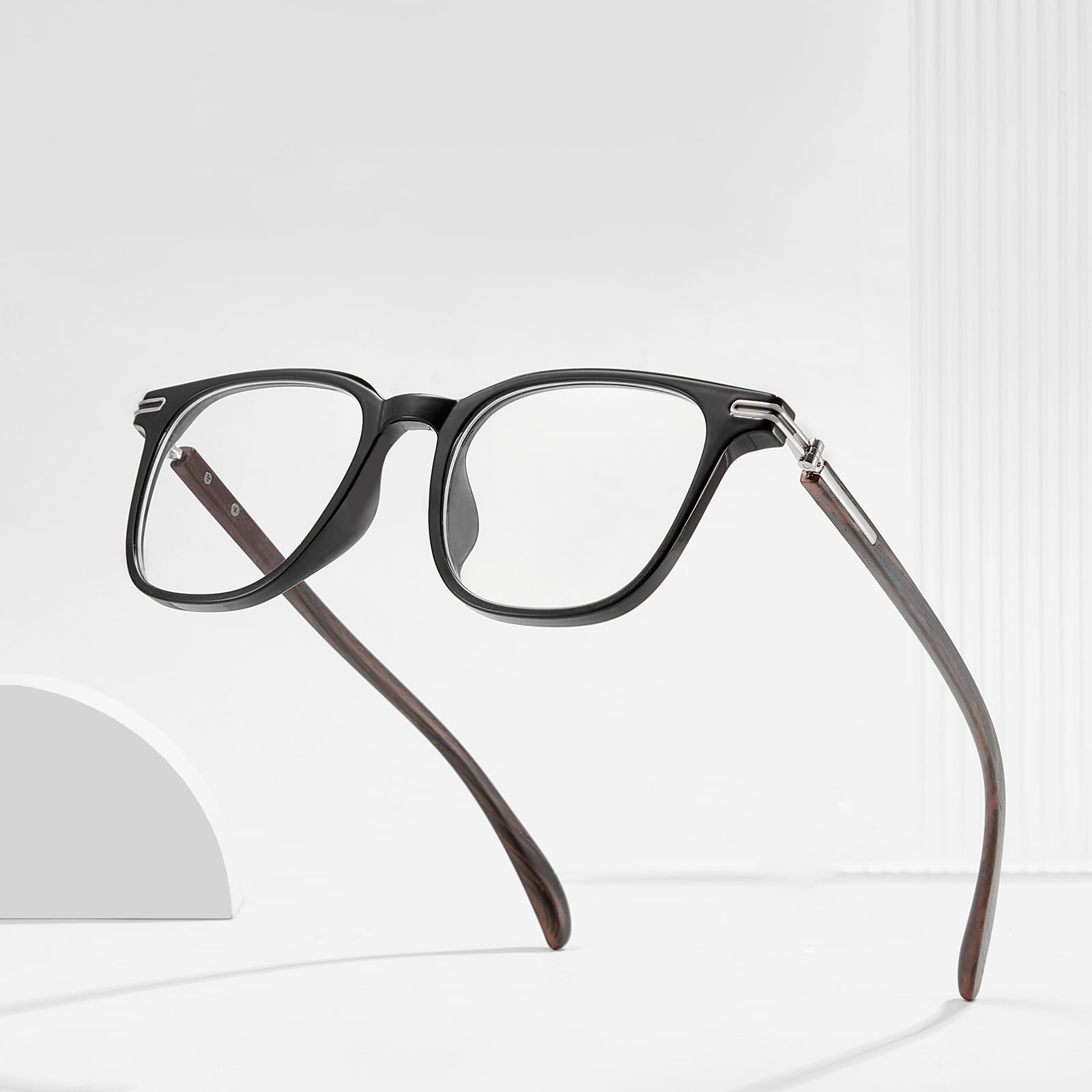 210094 Gafas antiluz azul antideslizantes de imitación de madera