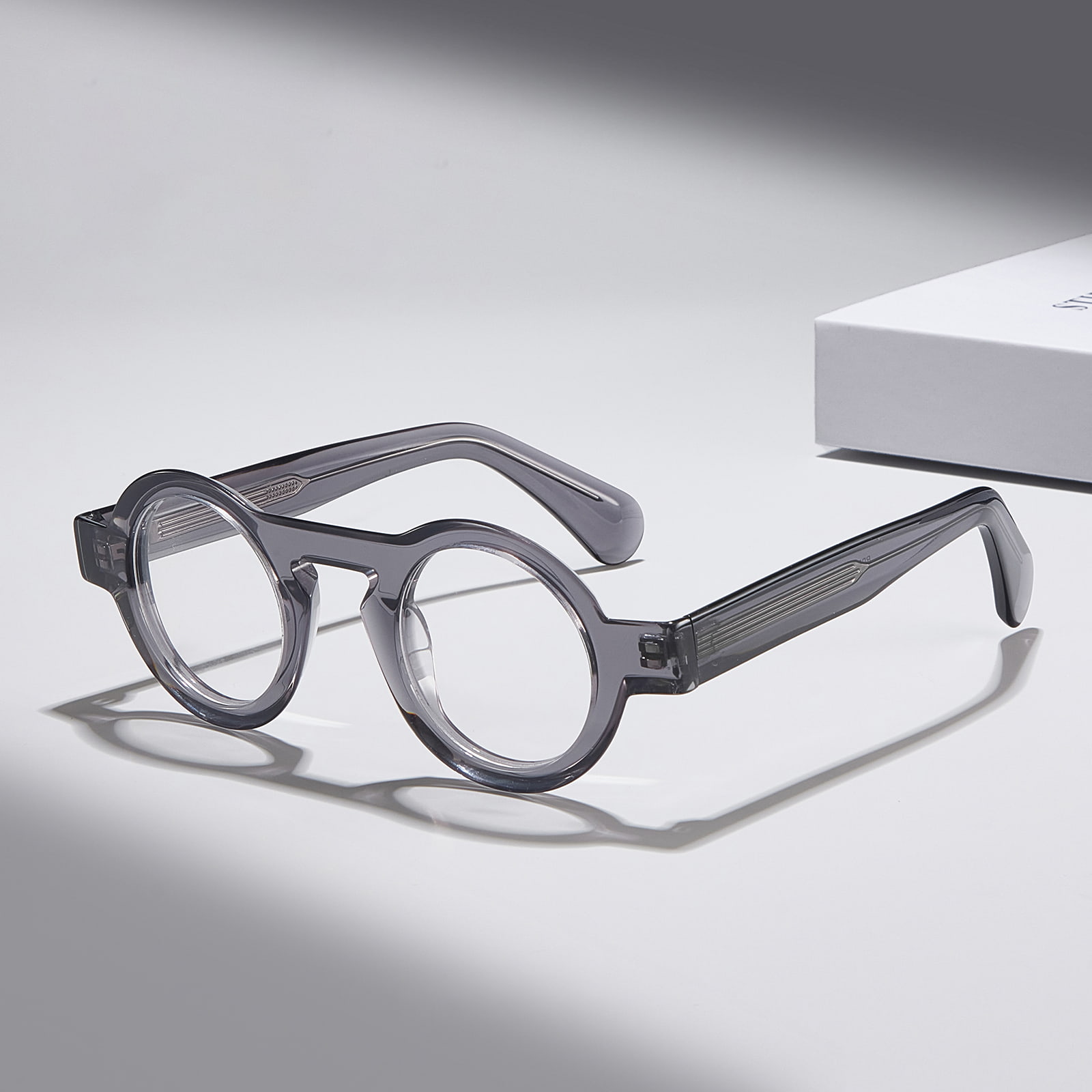 RD29001 Gafas Rock pequeñas de acetato con montura redonda