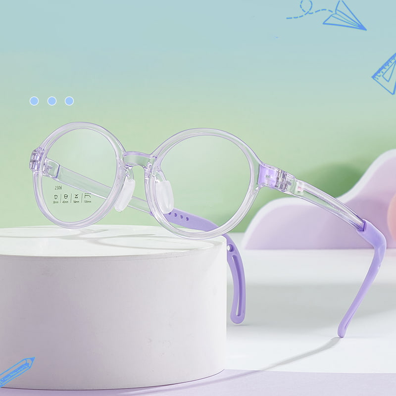 2306 Gafas huecas con cuerda para gafas a juego, almohadillas nasales de silicona suave antipérdida