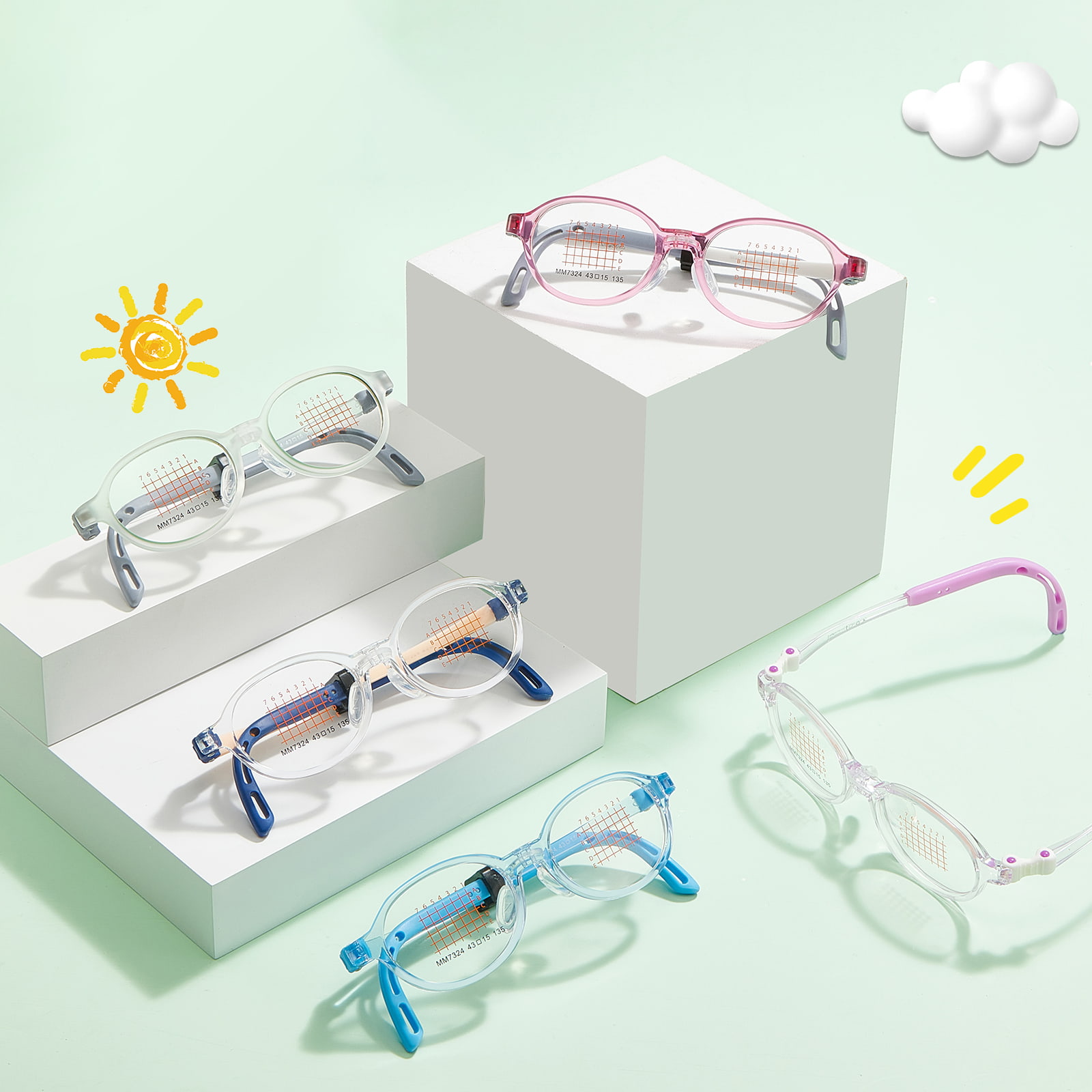 Gafas EMS con patillas ajustables irrompibles MM7324