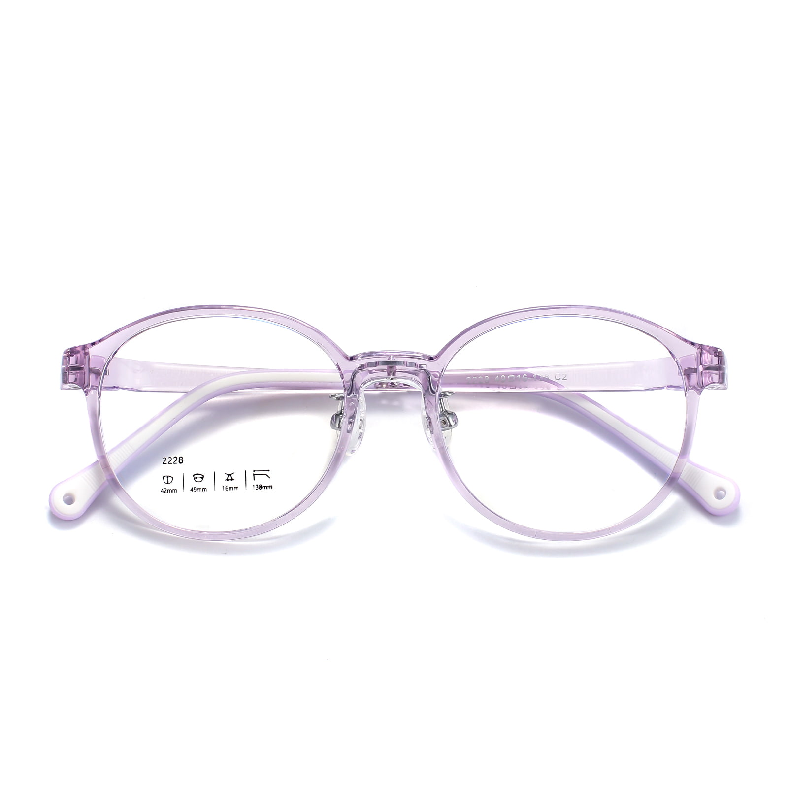 2228 Funda antideslizante bicolor para pies Recubrimiento antibacteriano Almohadillas nasales de silicona suave Gafas