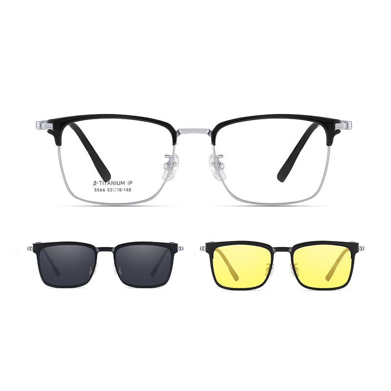 5566 Gafas de sol magnéticas 3 en 1 de alta definición con imán integrado invisible
