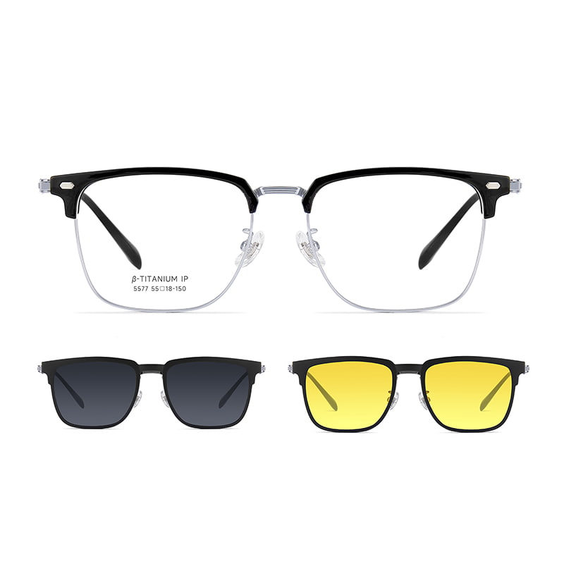 5577 Soporte portátil para cejas para conducción 3 en 1 gafas de sol magnéticas