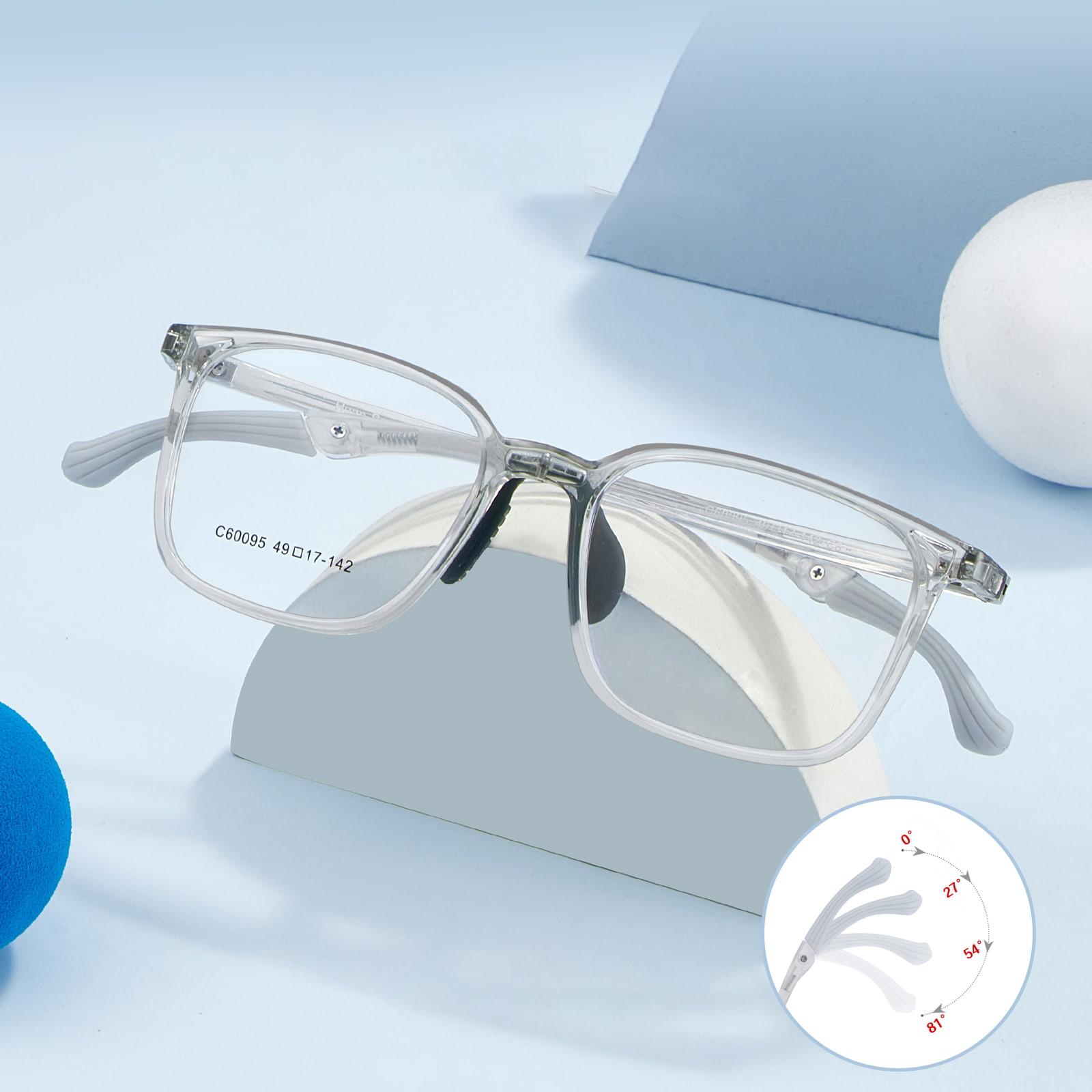 60095 Gafas deportivas ajustables en cuatro ángulos resistentes al desgaste