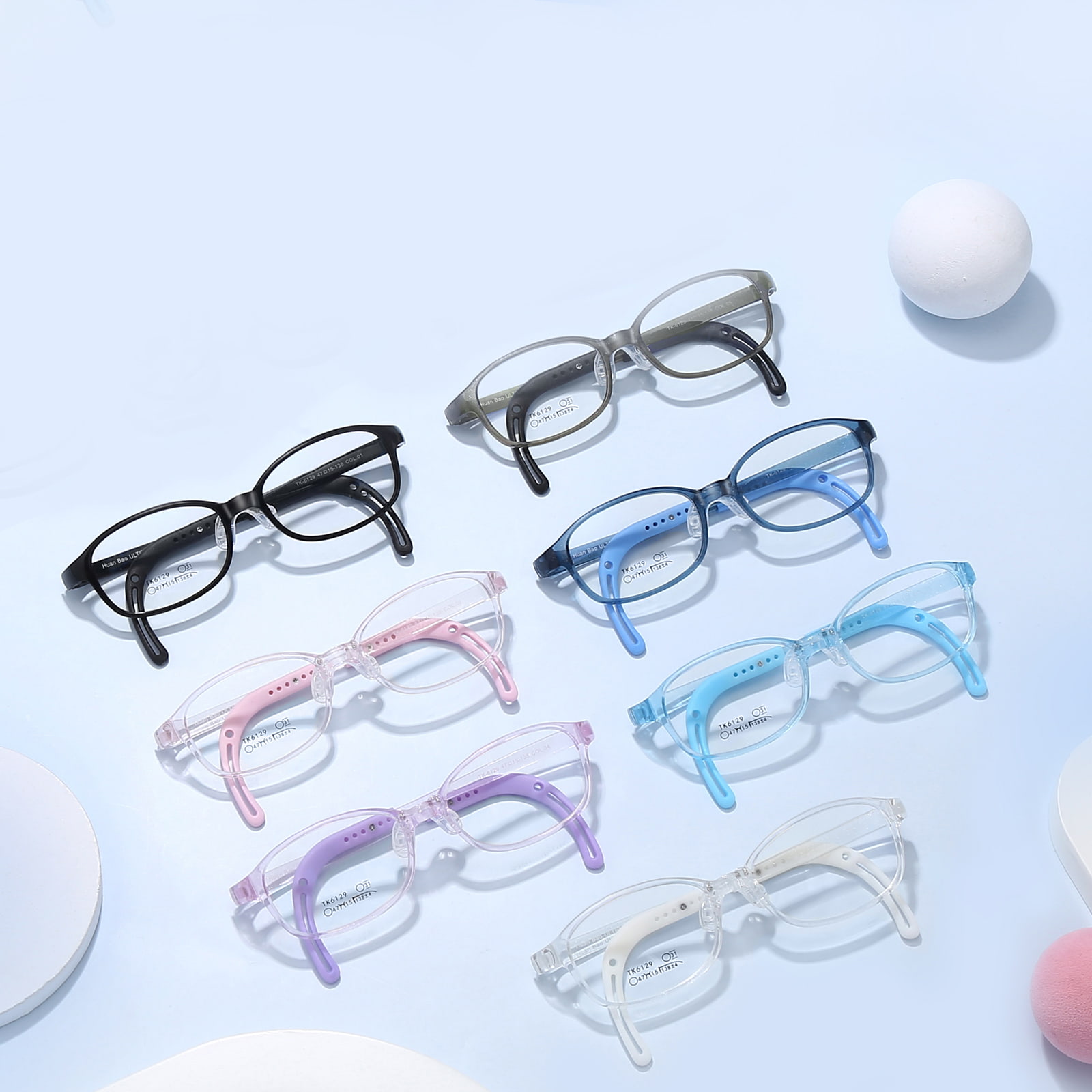 TK6129 Gafas para niños ajustables, antideslizantes y respetuosas con la piel
