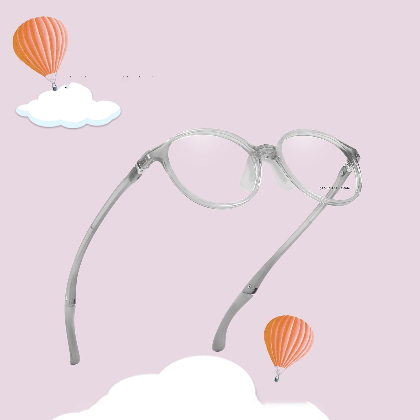 60082 Gafas Deportivas Infantiles Ultraligeras con Montura Redonda