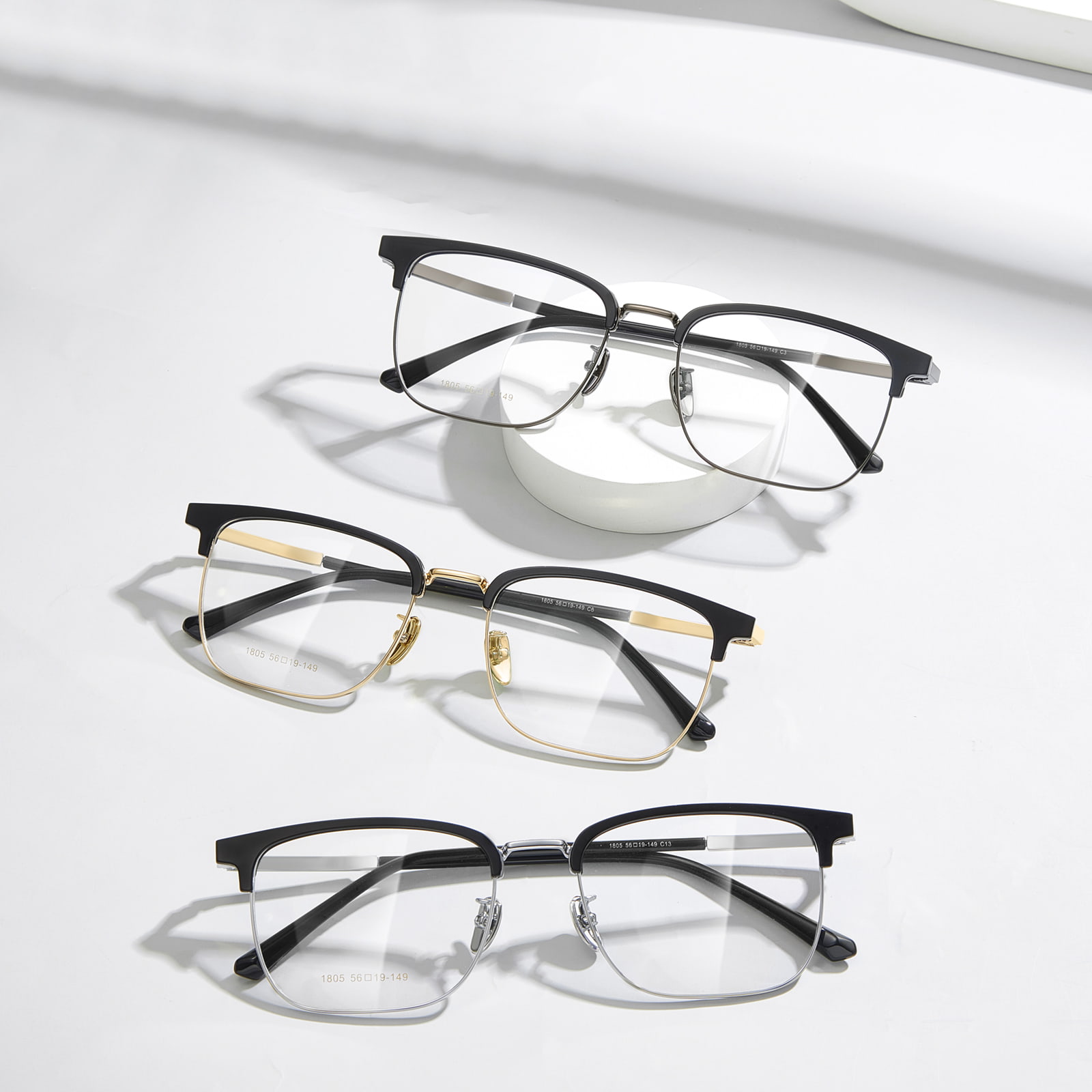 1805 Gafas de sol magnéticas tres en uno con polarizador magnético de liberación rápida sin costuras